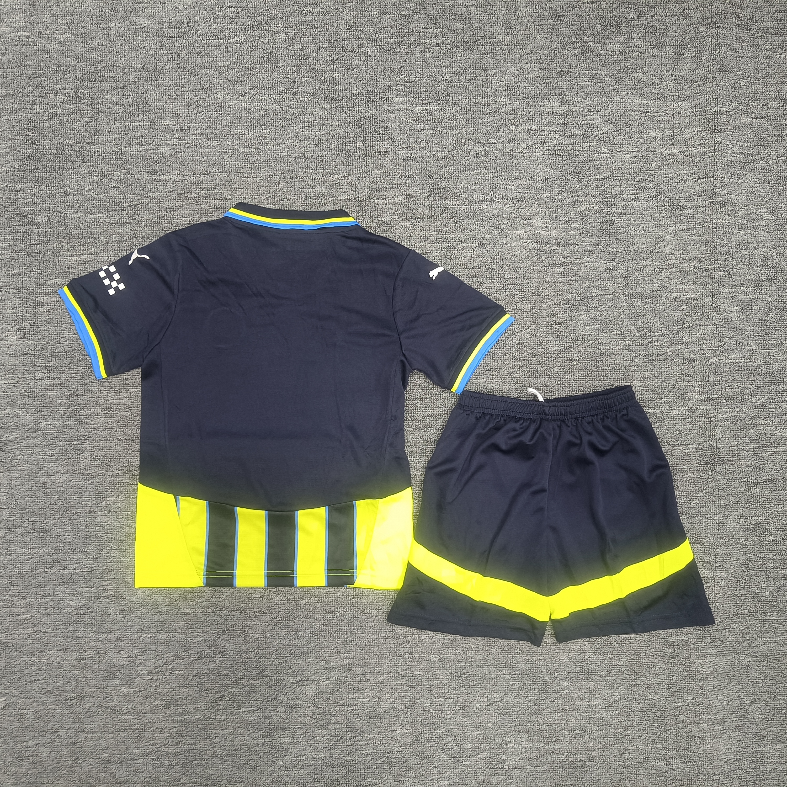 24-25 Manchester City away children's football uniform set
