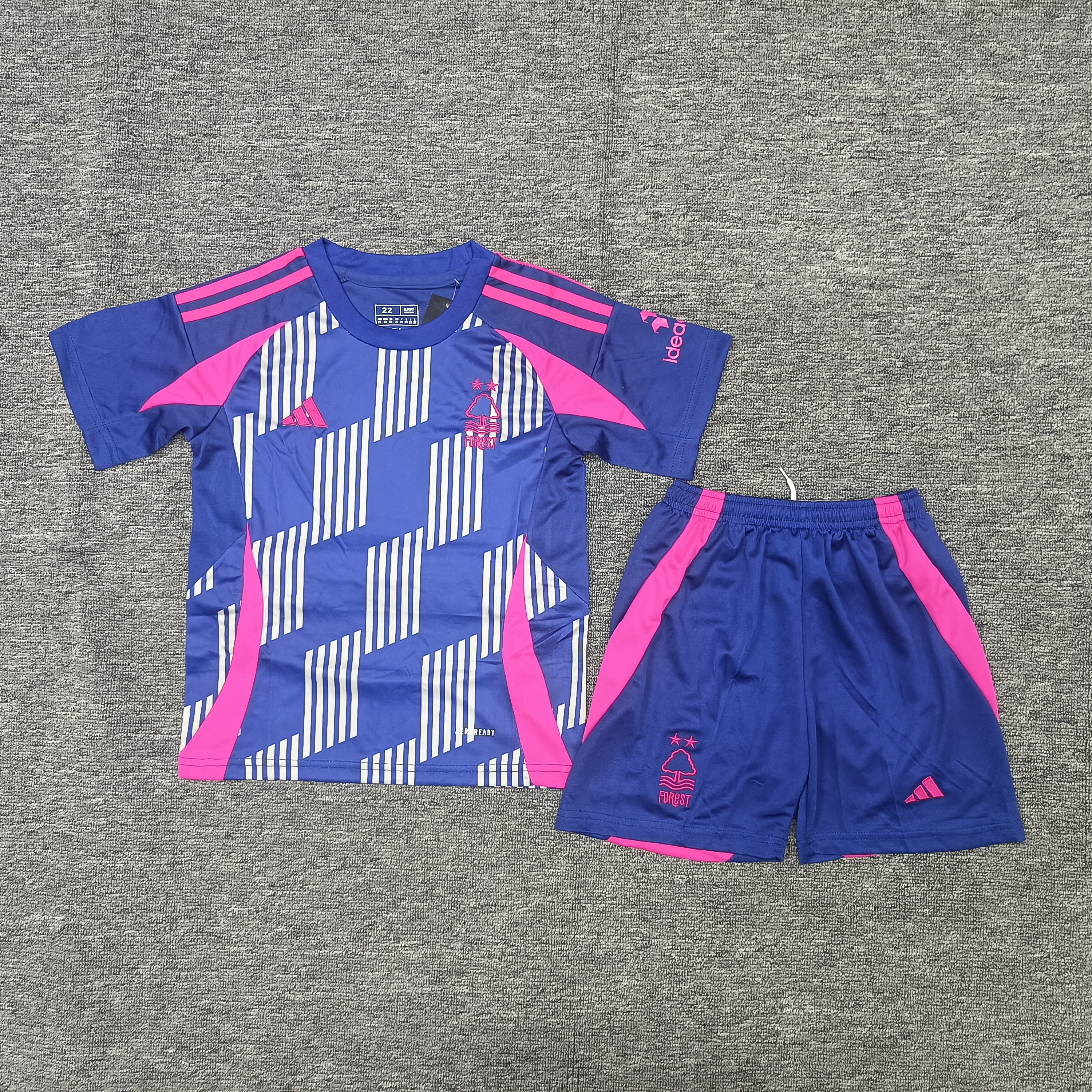 24-25 Nottingham away children's football uniform set