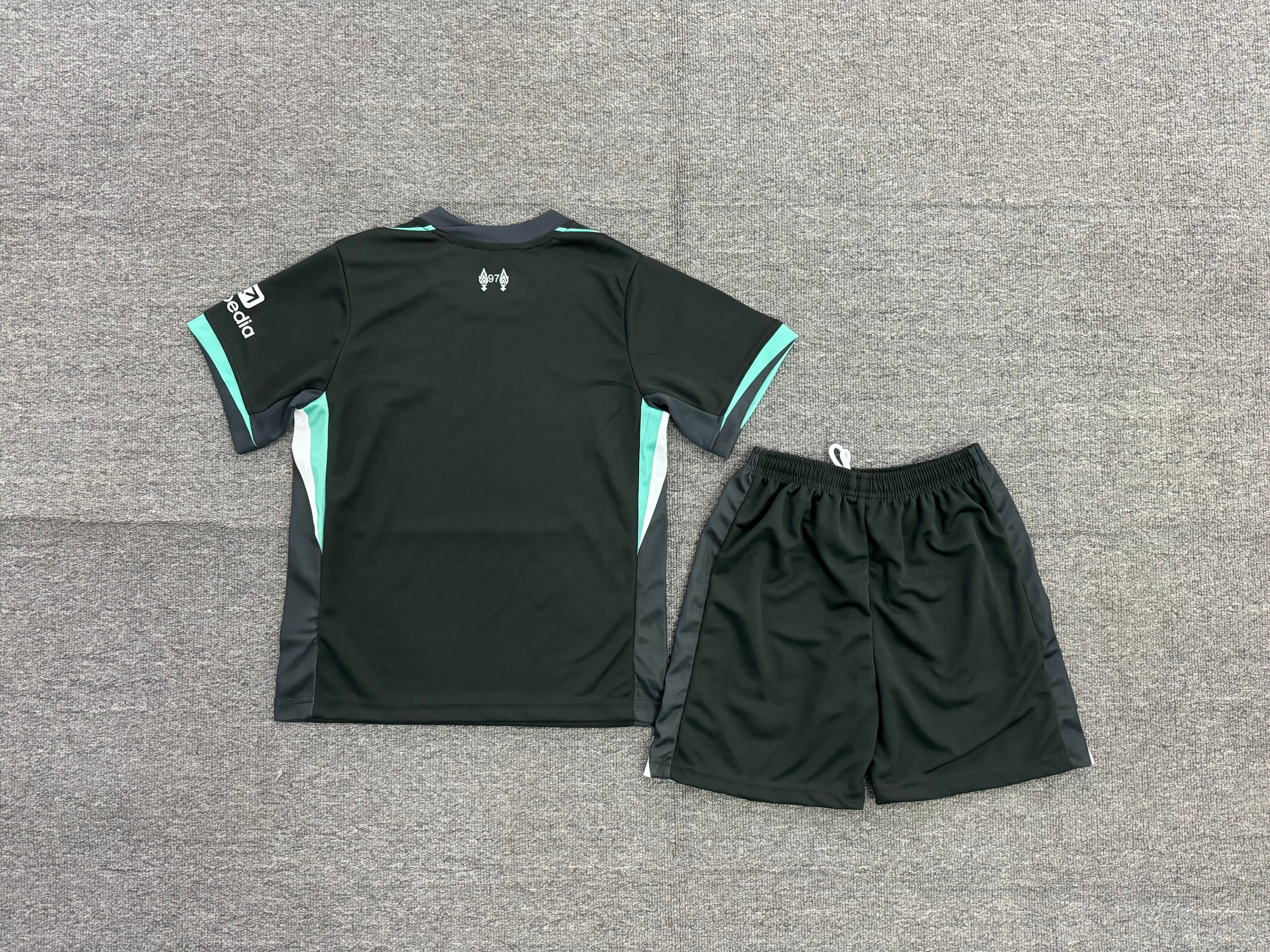 24-25 Liverpool away children's football uniform set