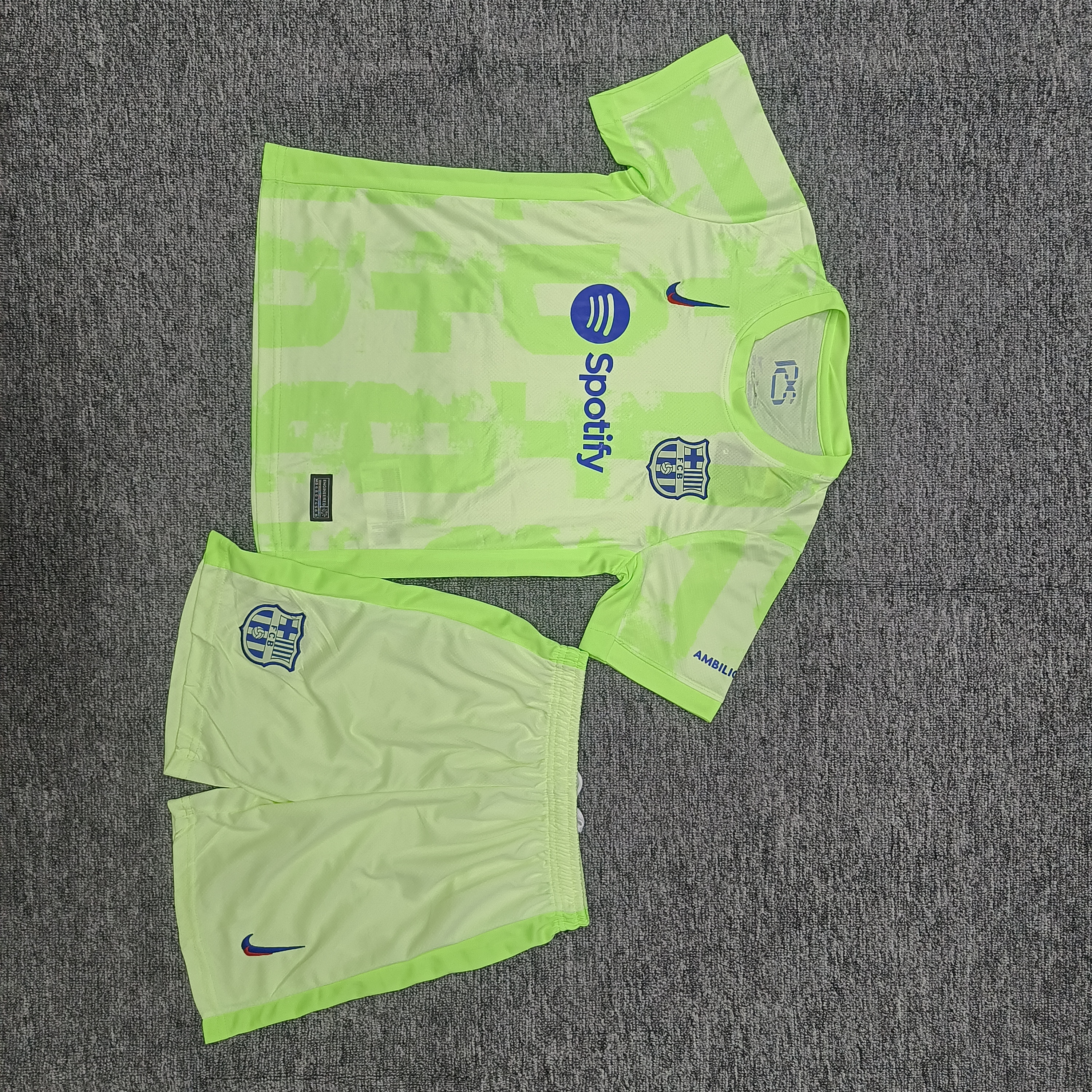 24-25 Barcelona two away children's football uniform set