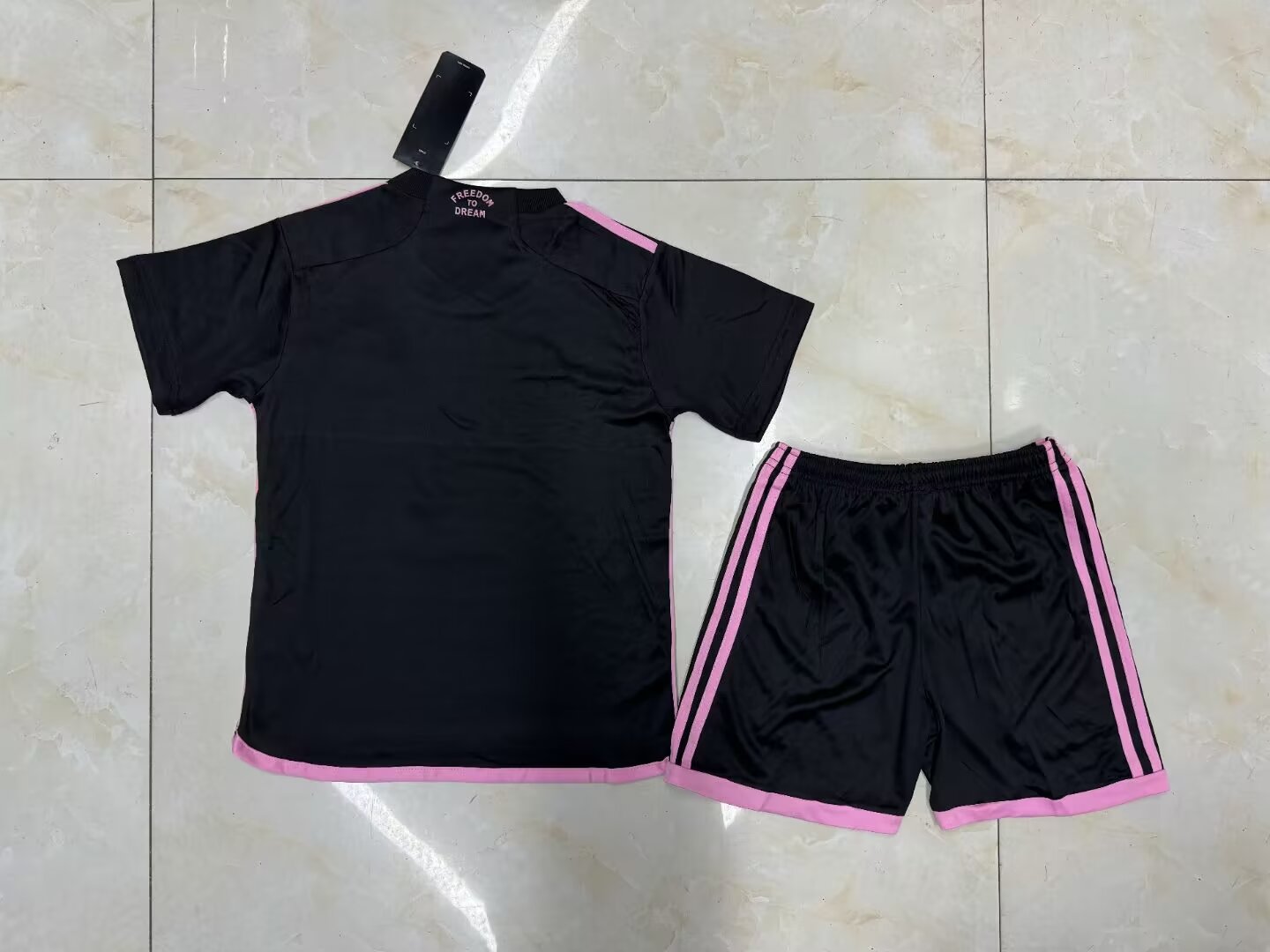 24-25 Miami away children's football uniform set