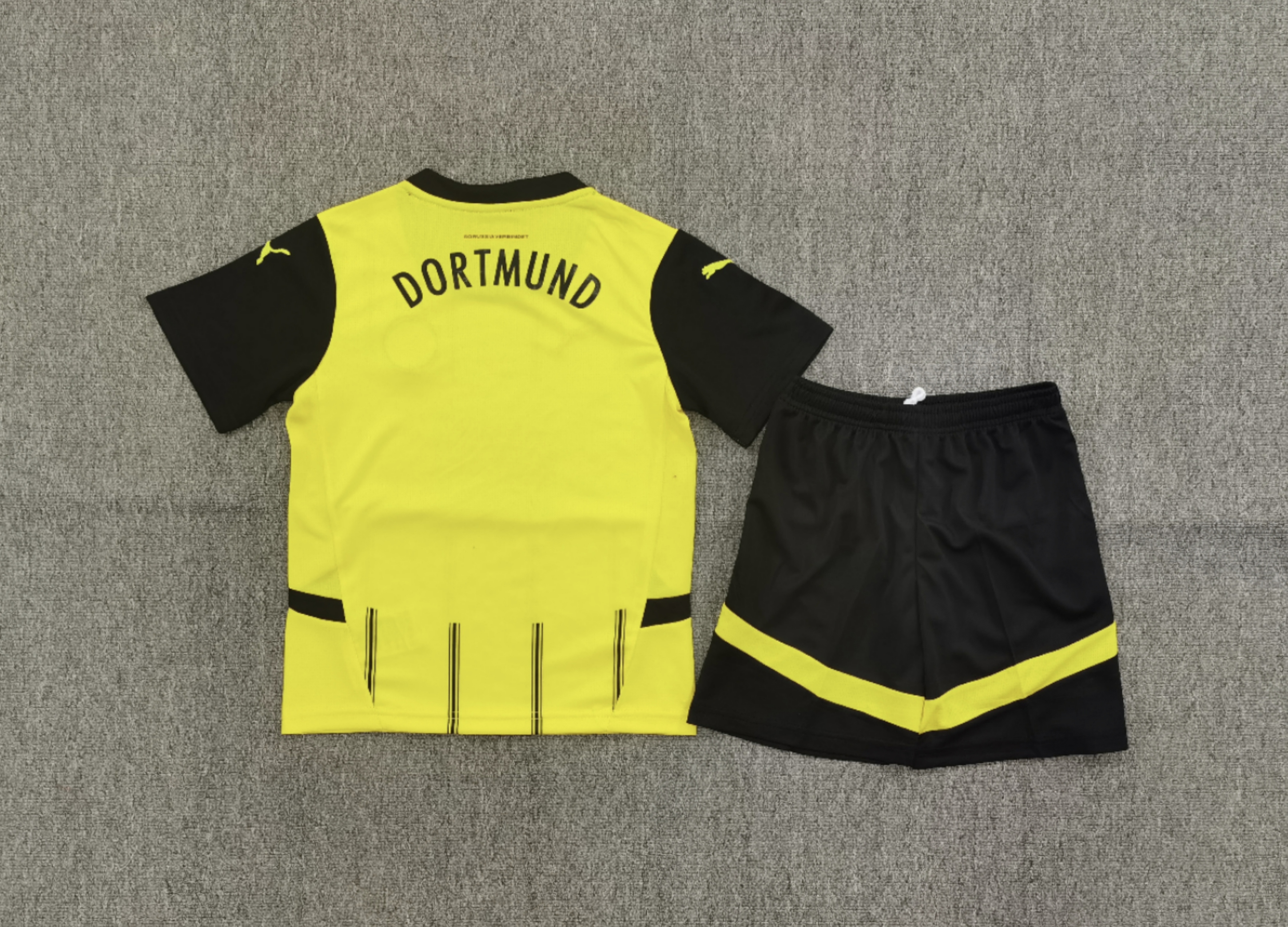 24-25 Dortmund home children's football uniform set