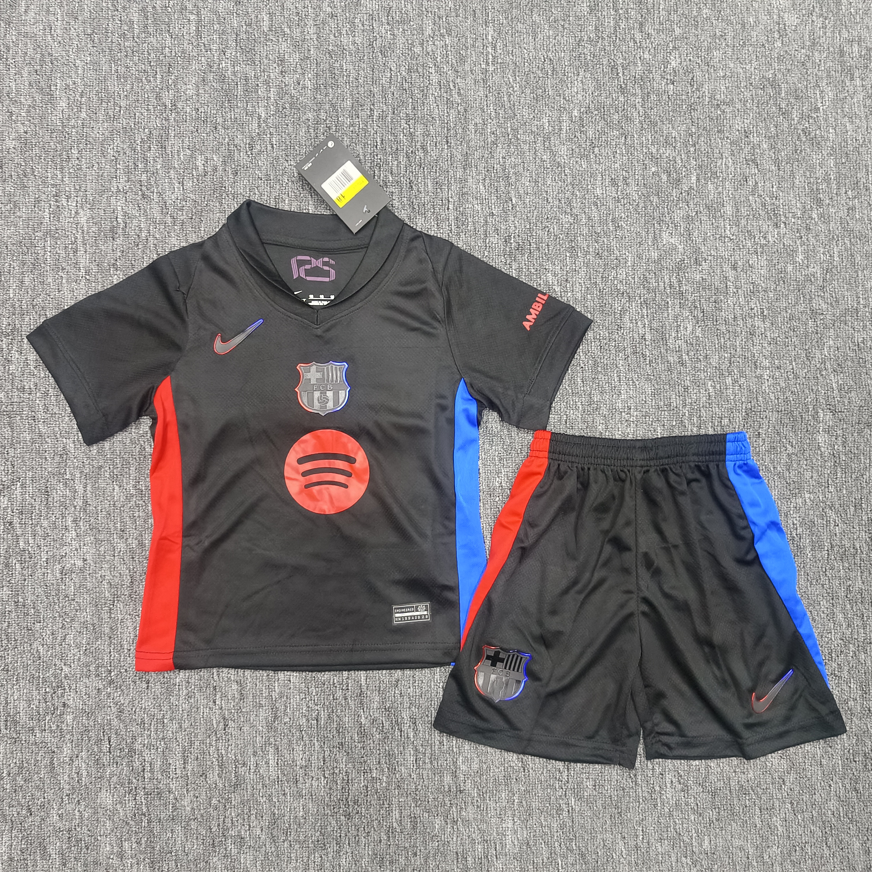 24-25 Barcelona away children's football uniform set