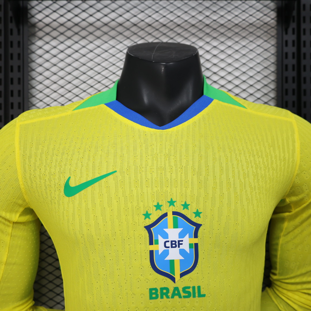 25-26 season Brazil long sleeve player jersey
