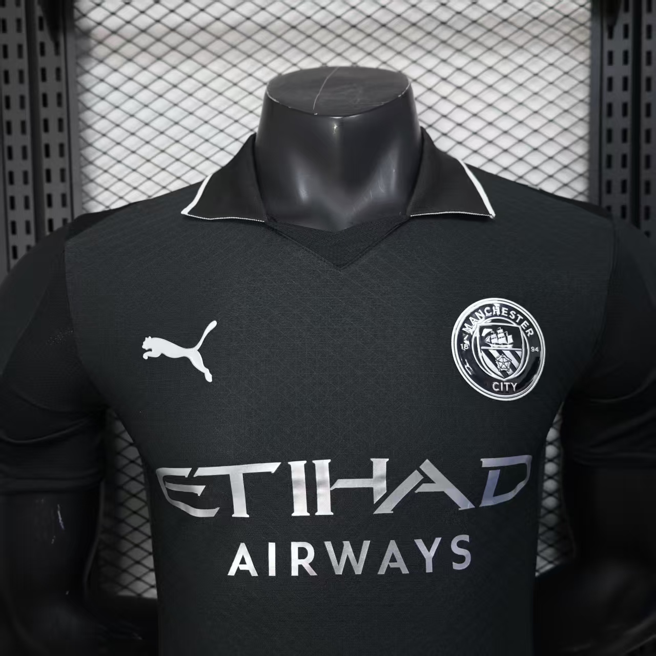 25-26 season Manchester City player version black jersey