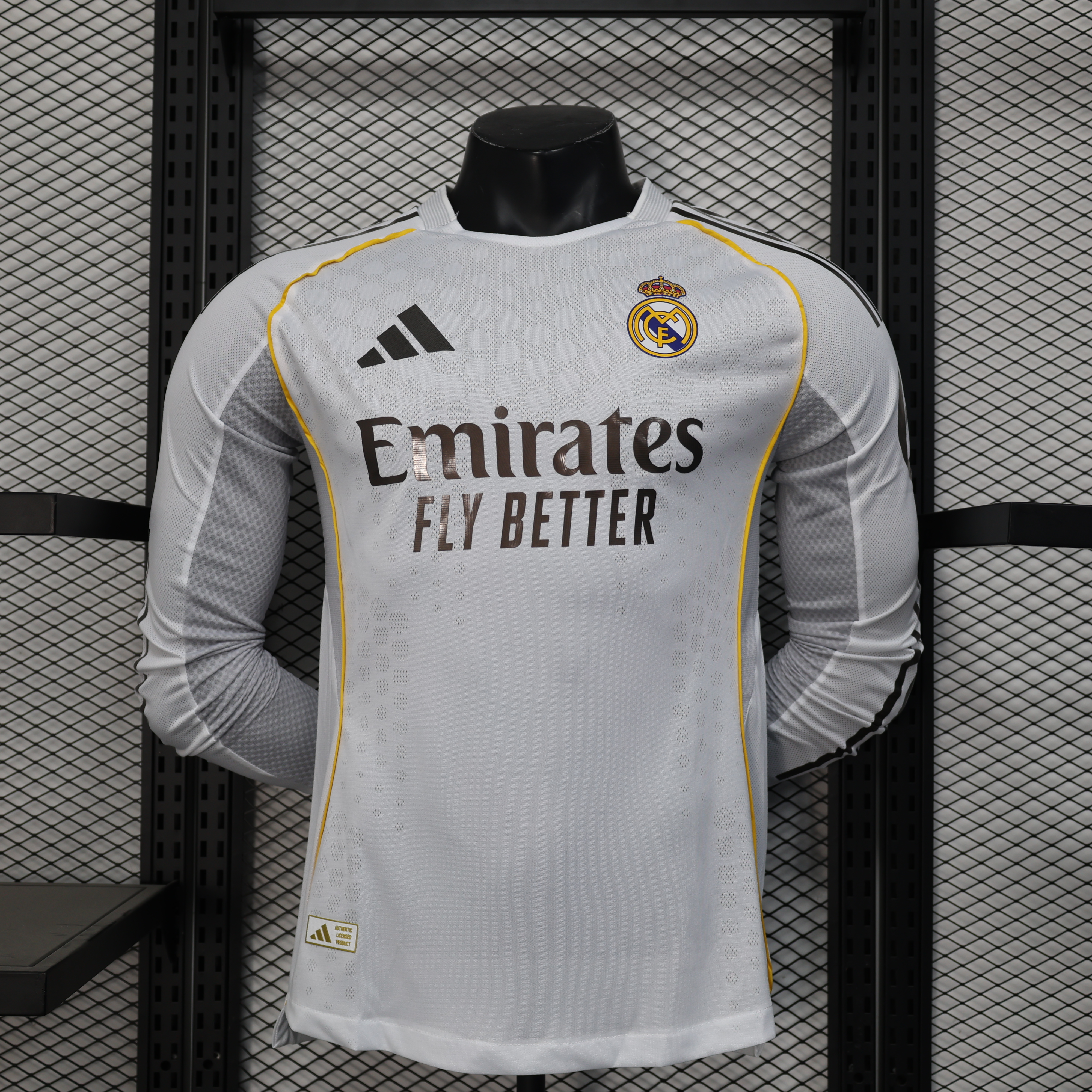 25-26 season Real Madrid home long-sleeved player version jersey