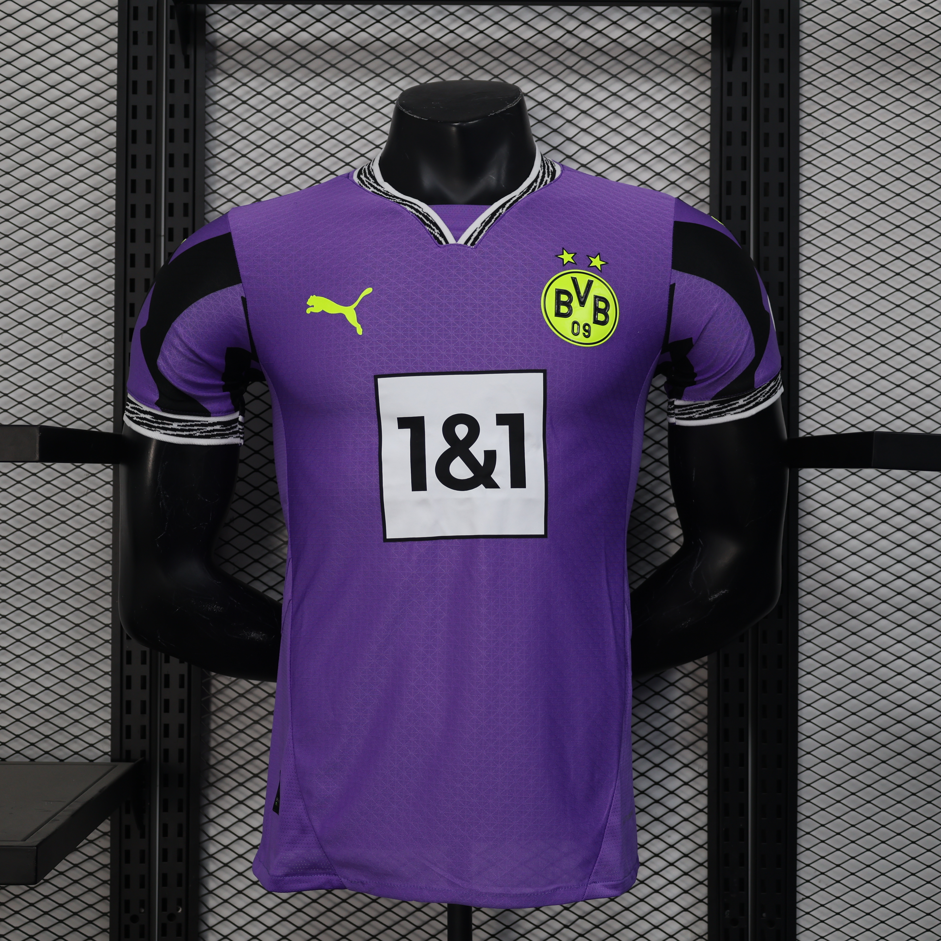 25-26 season Dortmund goalkeeper player version purple jersey