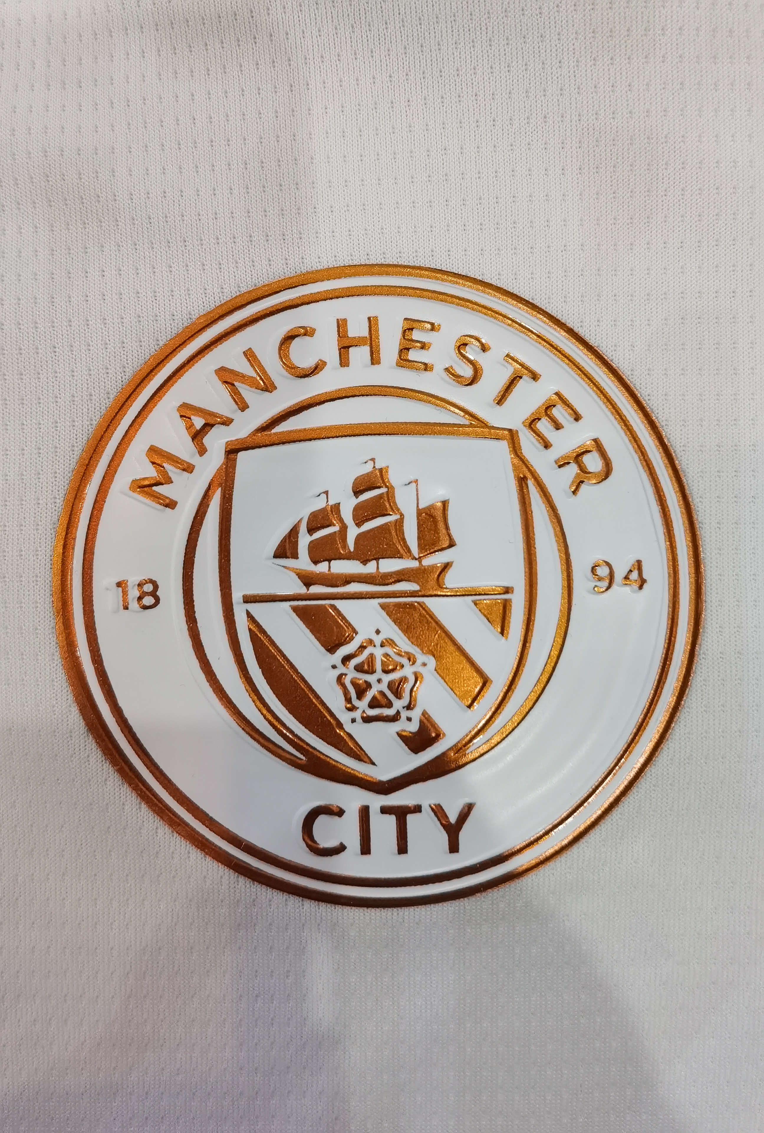23-24 season Manchester City away game fan version white jersey