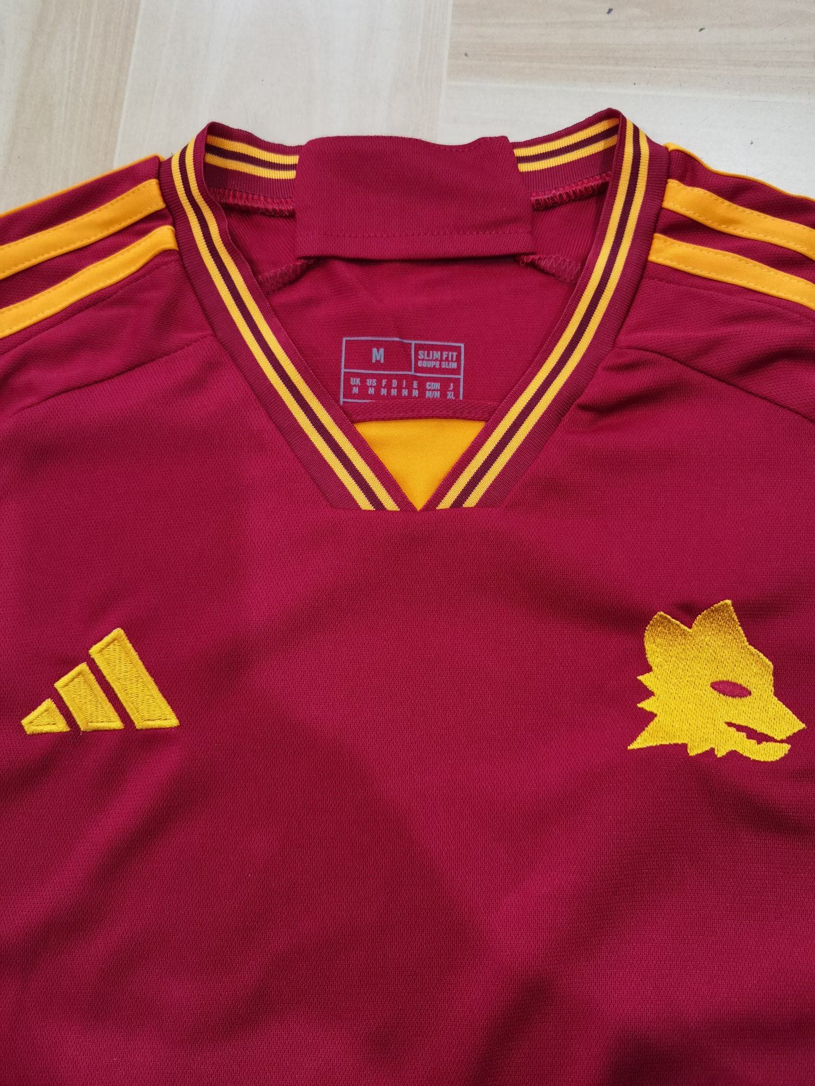 23-24 season Roma home fan version jersey