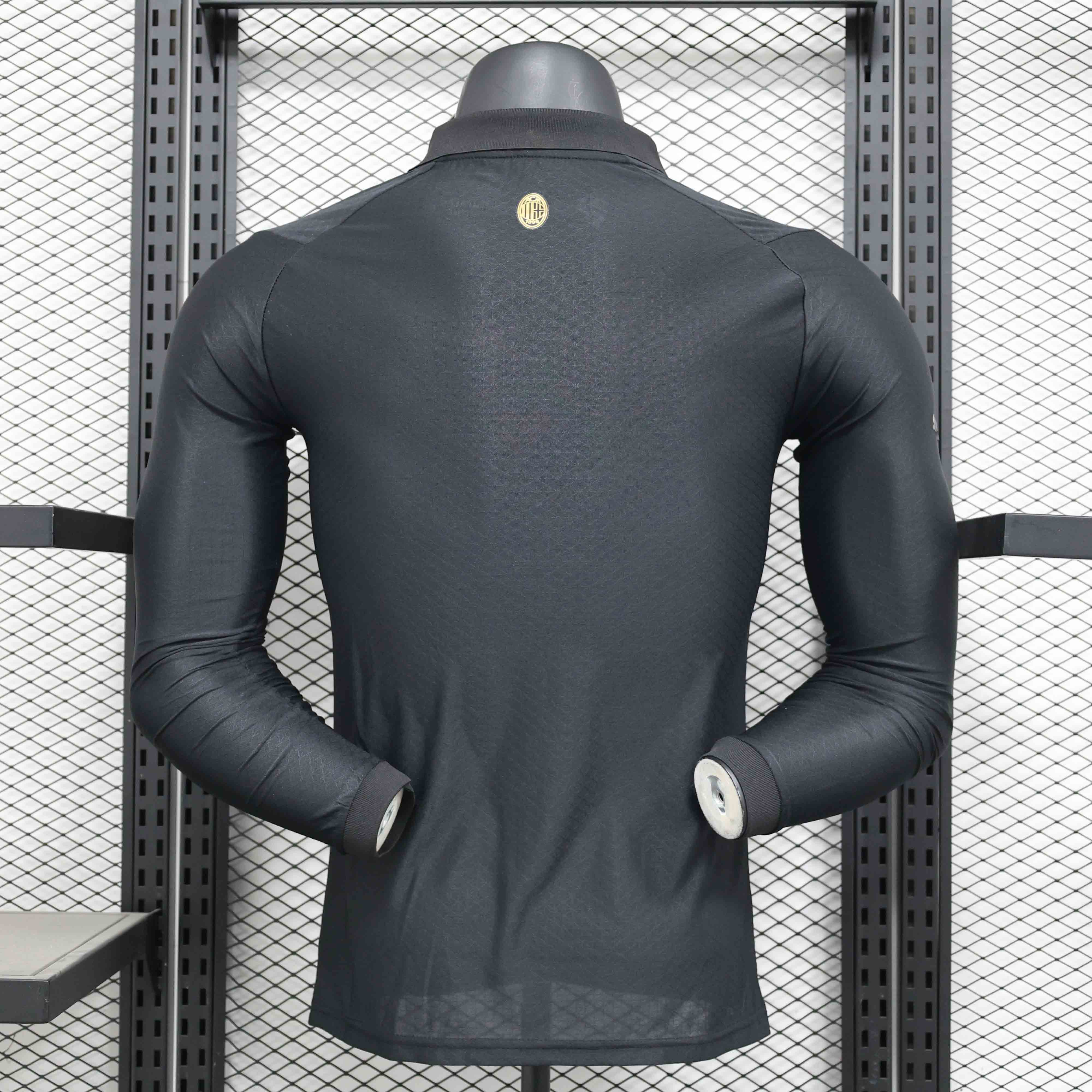 25-26 season long-sleeved AC Milan anniversary edition black player version jersey