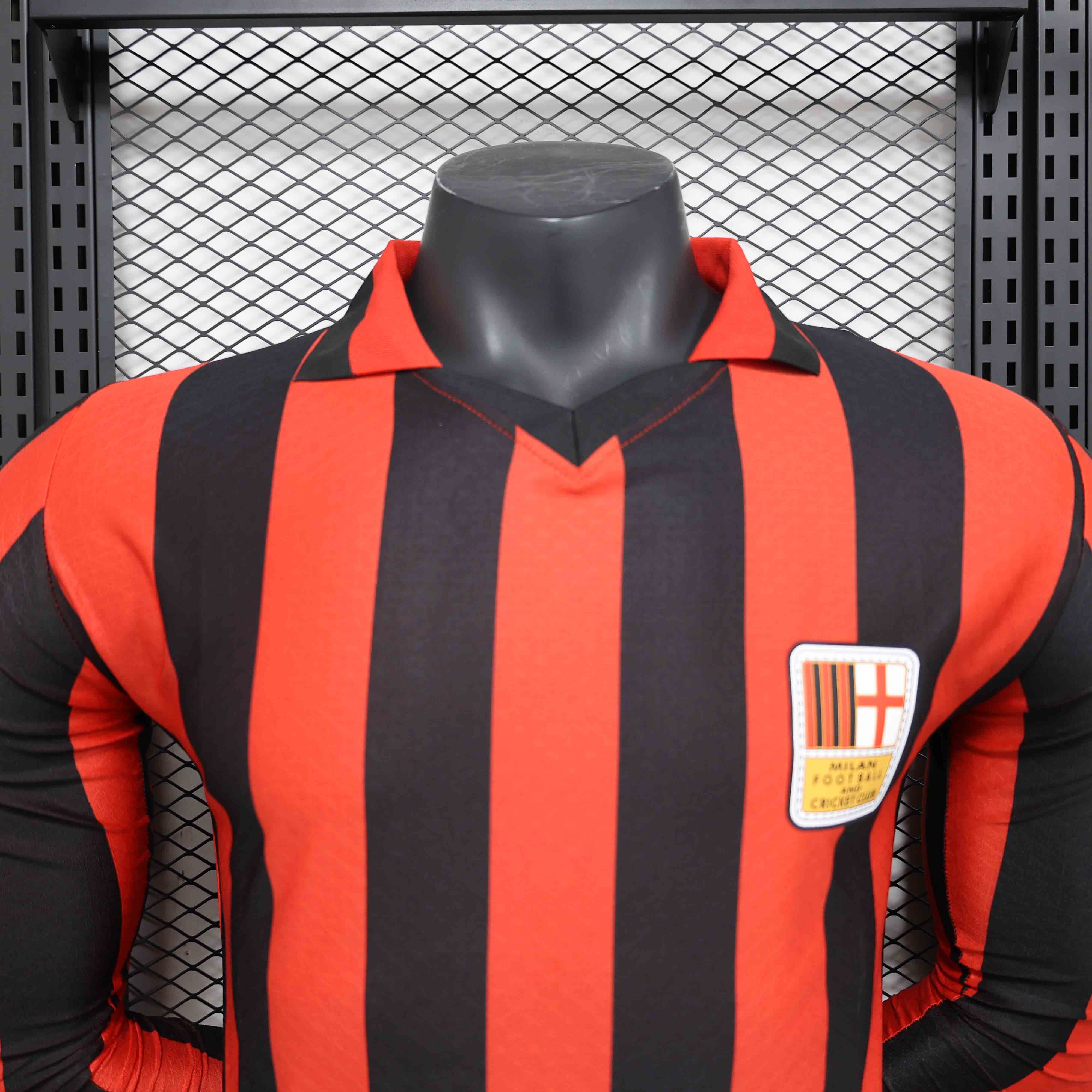 24-25 season long sleeve AC Milan anniversary edition player version jersey