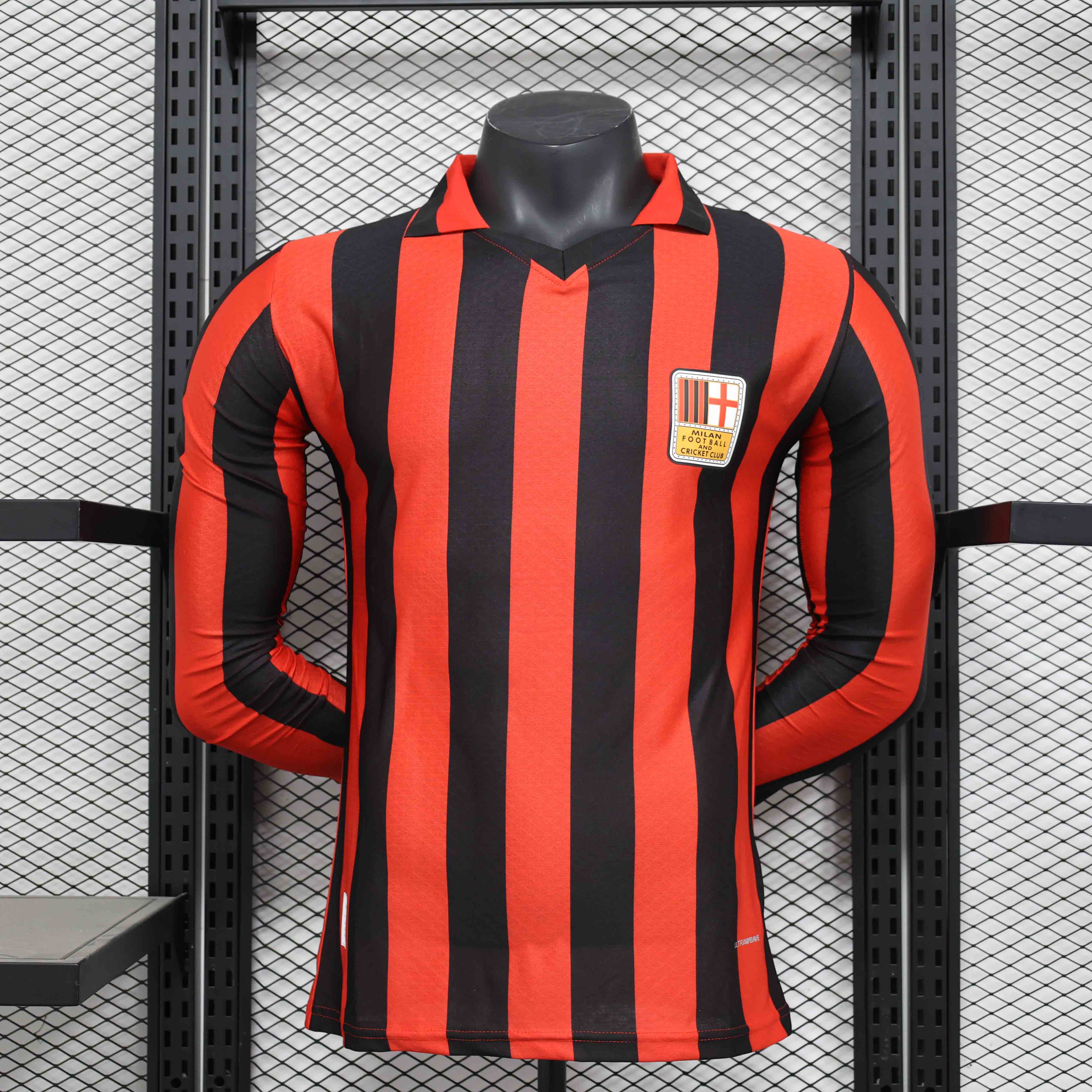 24-25 season long sleeve AC Milan anniversary edition player version jersey