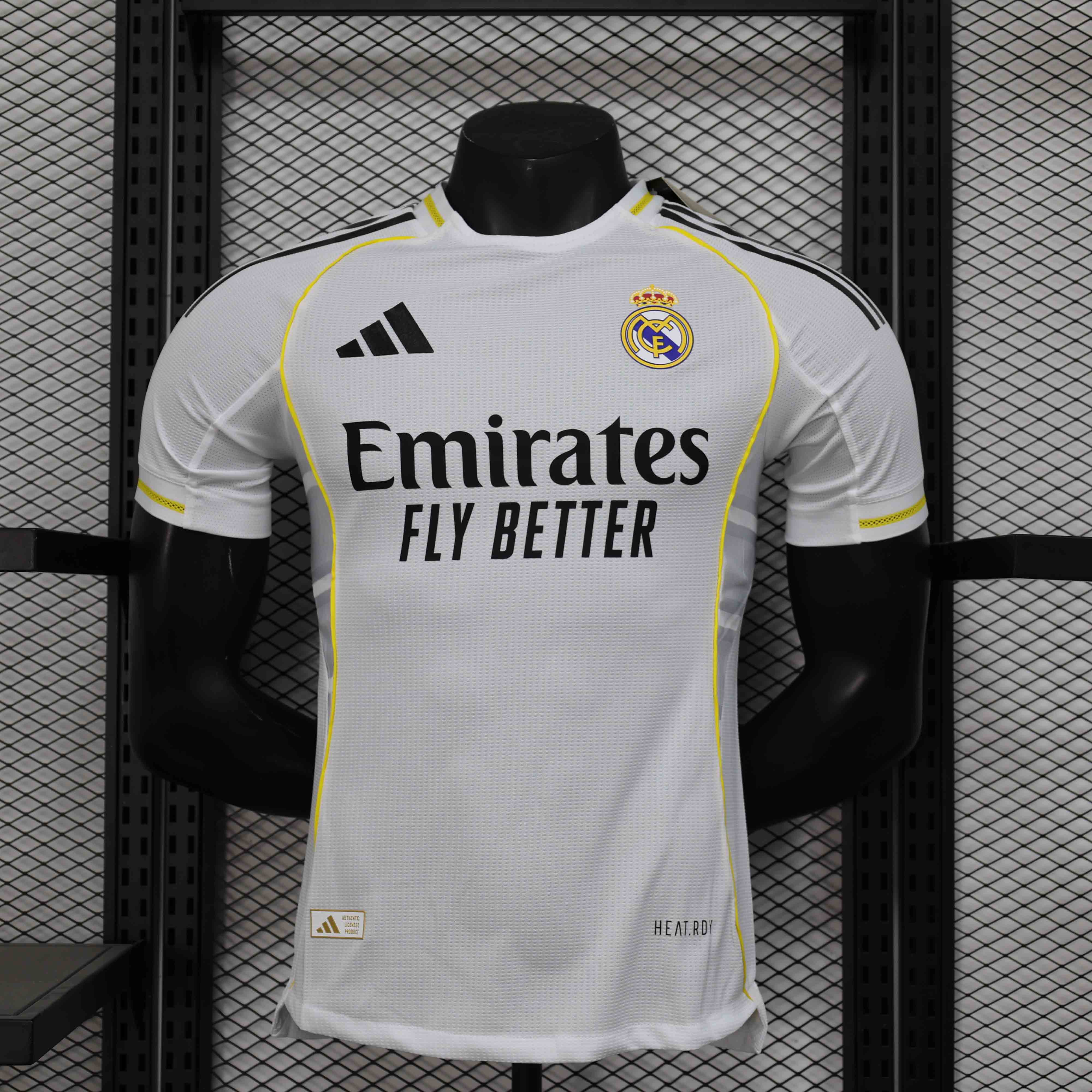 25-26 season Real Madrid white player version jersey