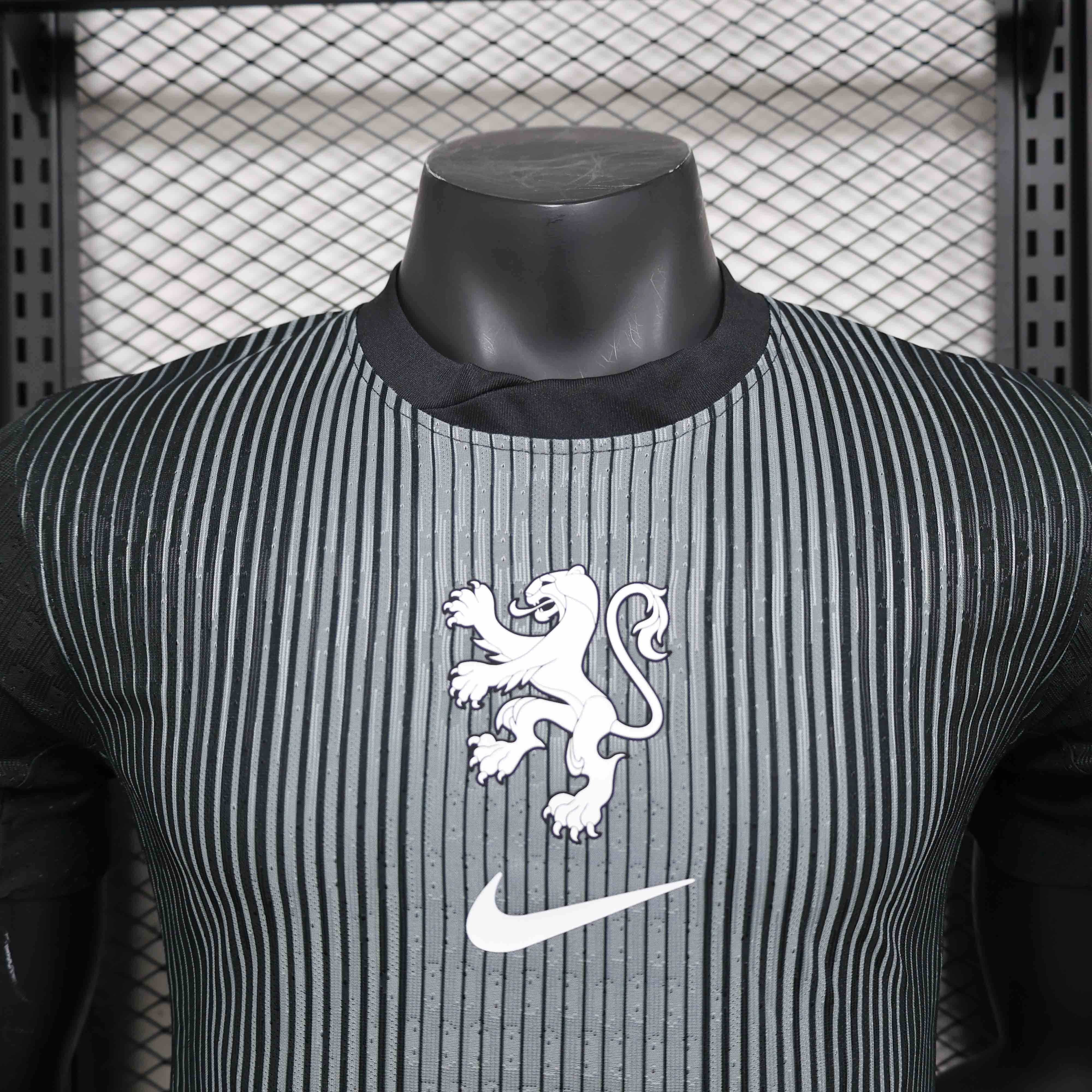 25-26 season Netherlands goalkeeper player version black jersey