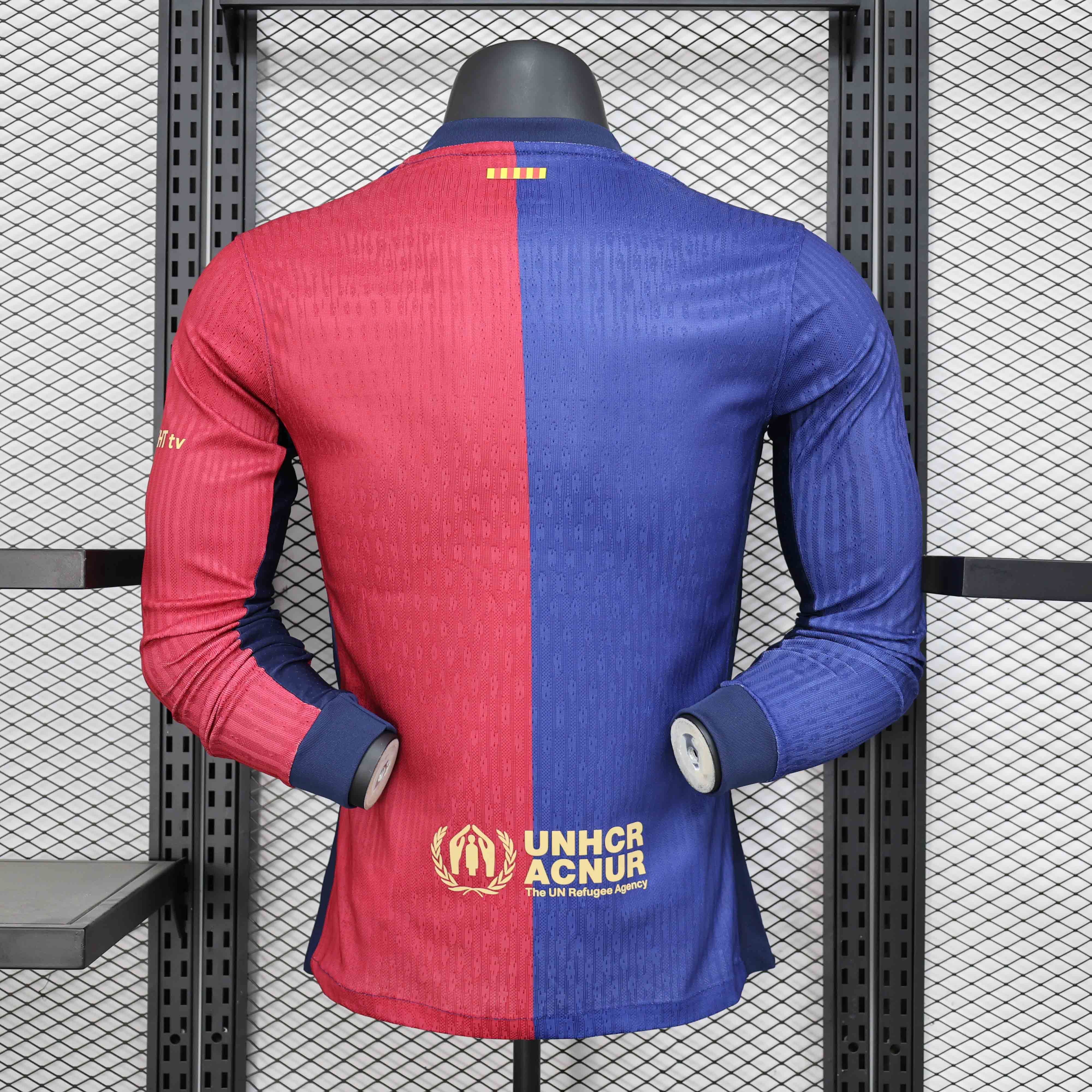 25-26 season Barcelona home player version long sleeve jersey