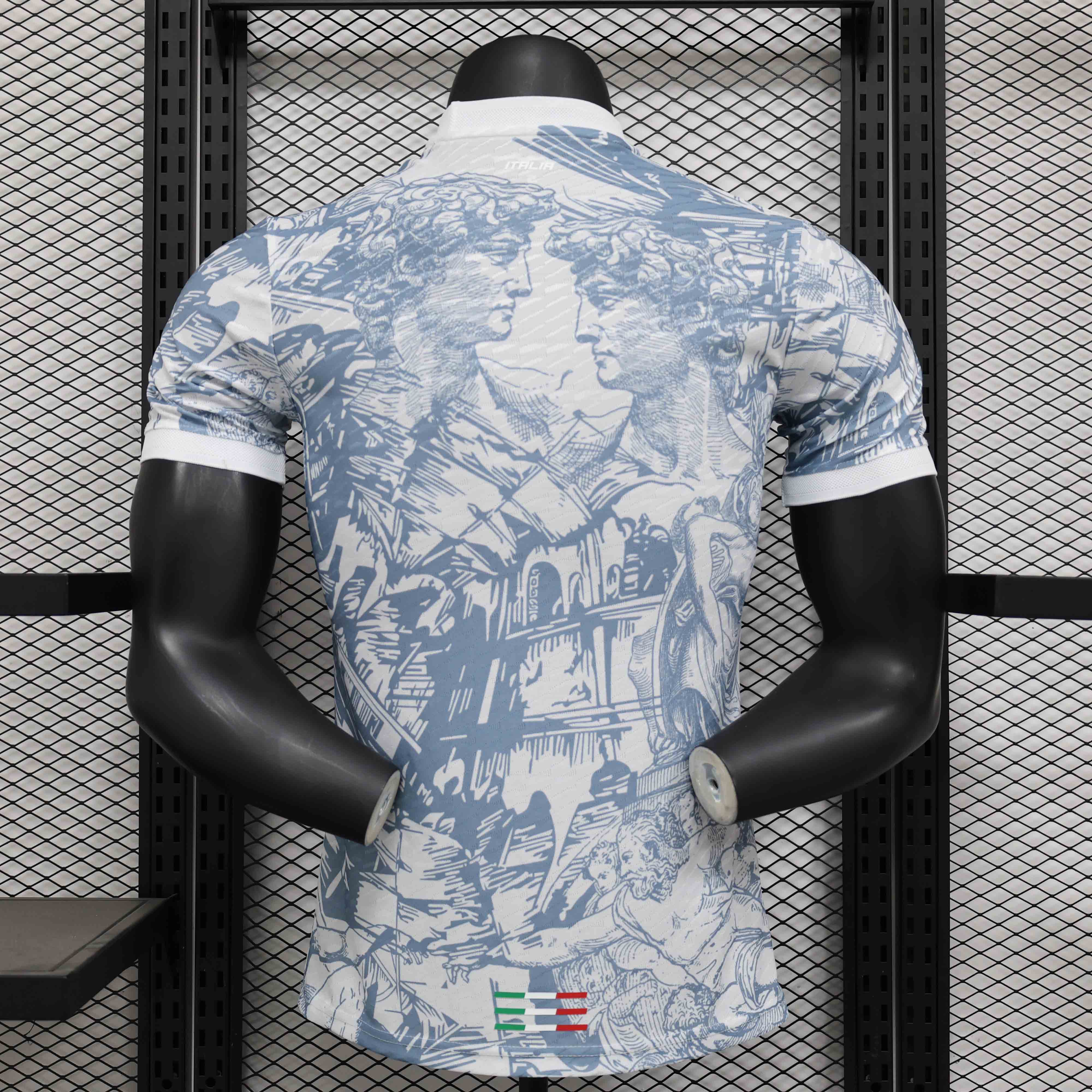24-25 season player version of the Italian special edition white jersey