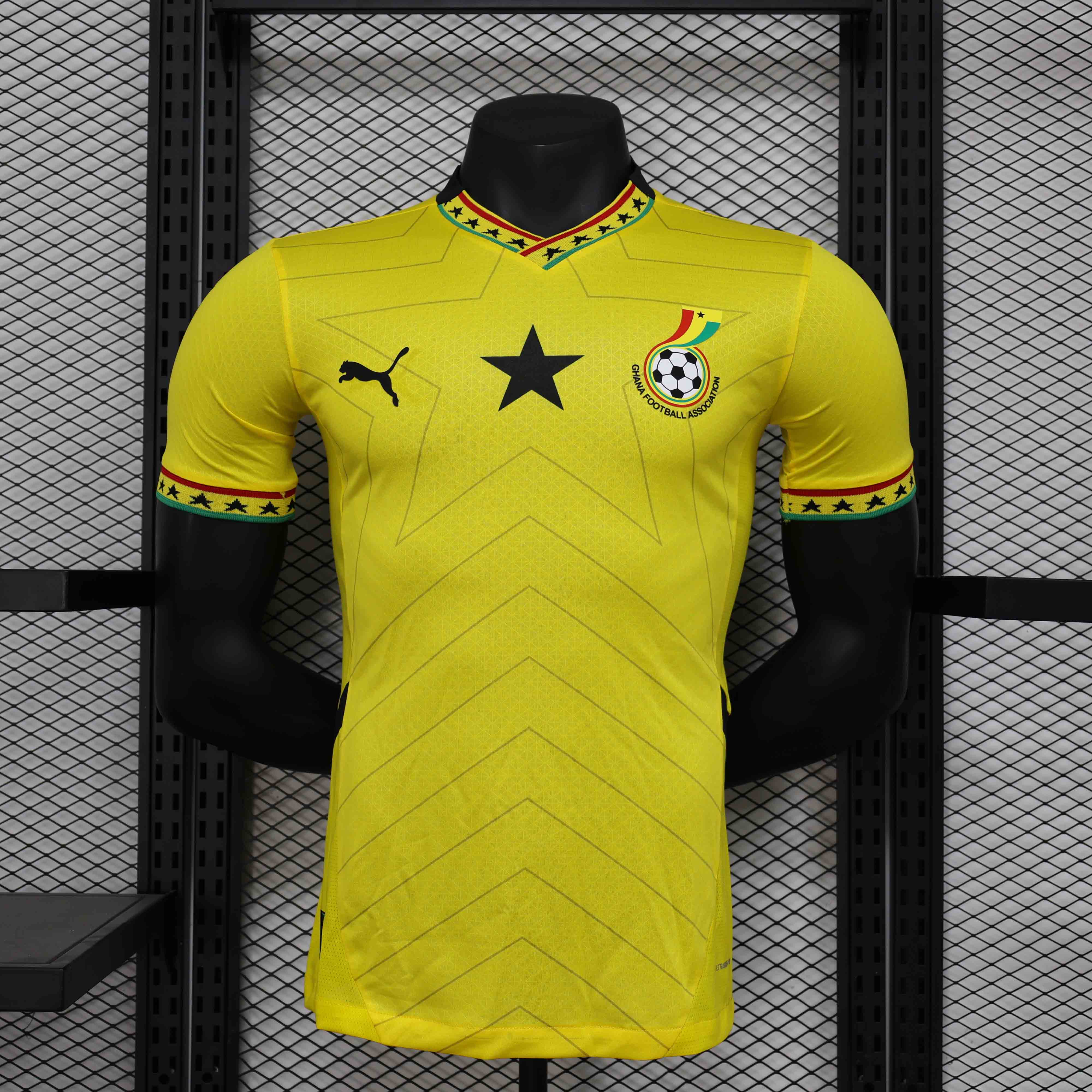 25-26 season Ghana players yellow jersey