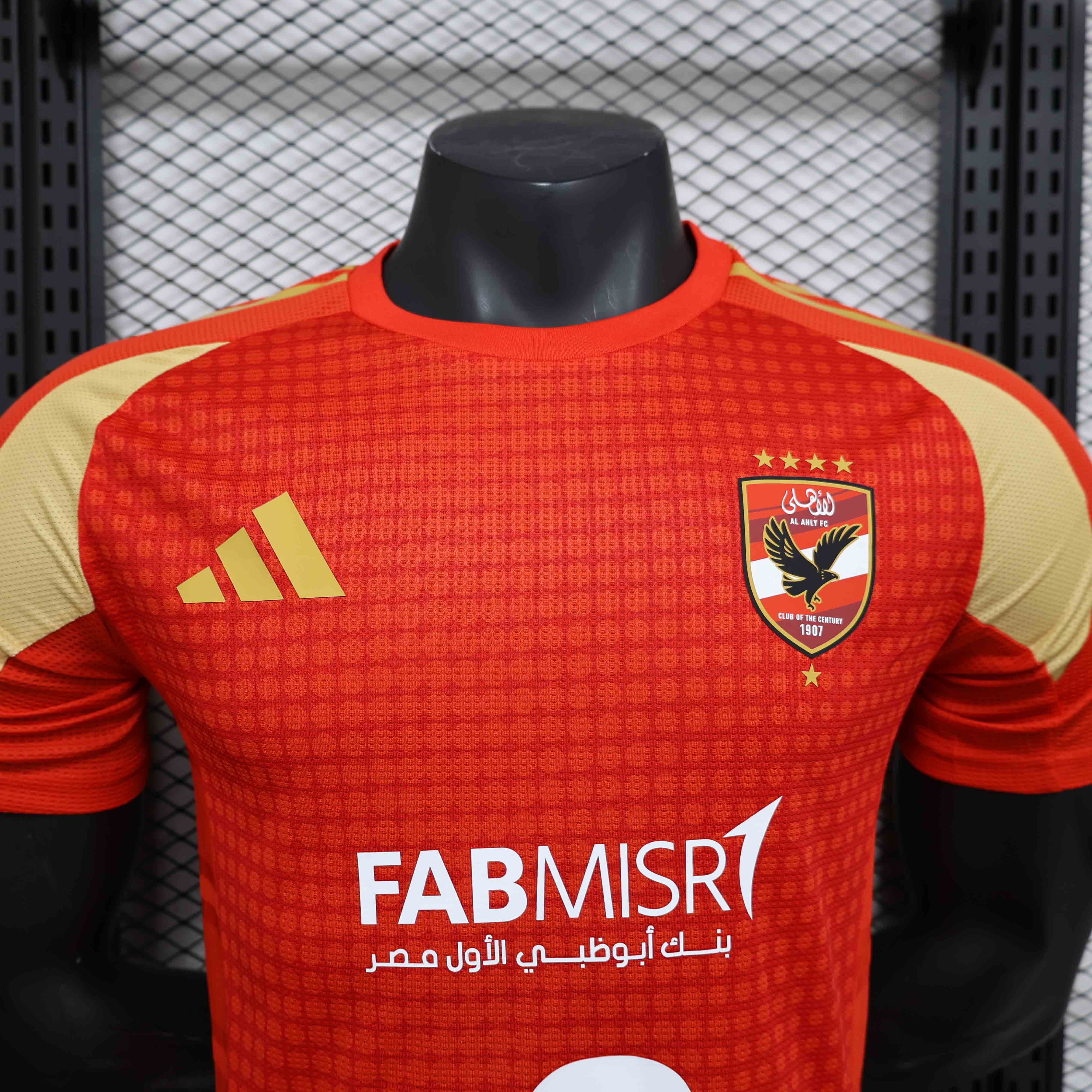25-26 season Al Ahli player version red jersey