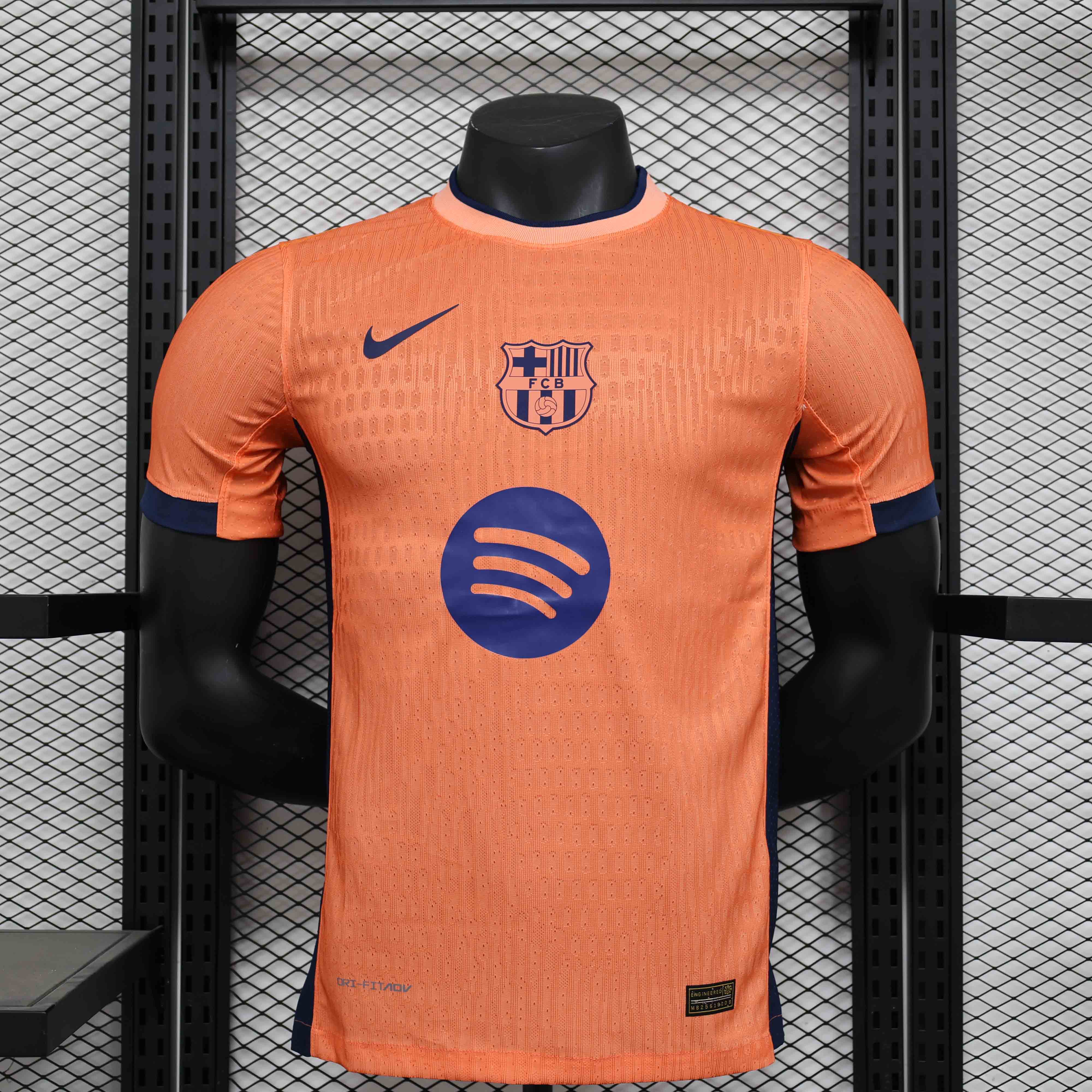 25-26 season Barcelona orange player version jersey