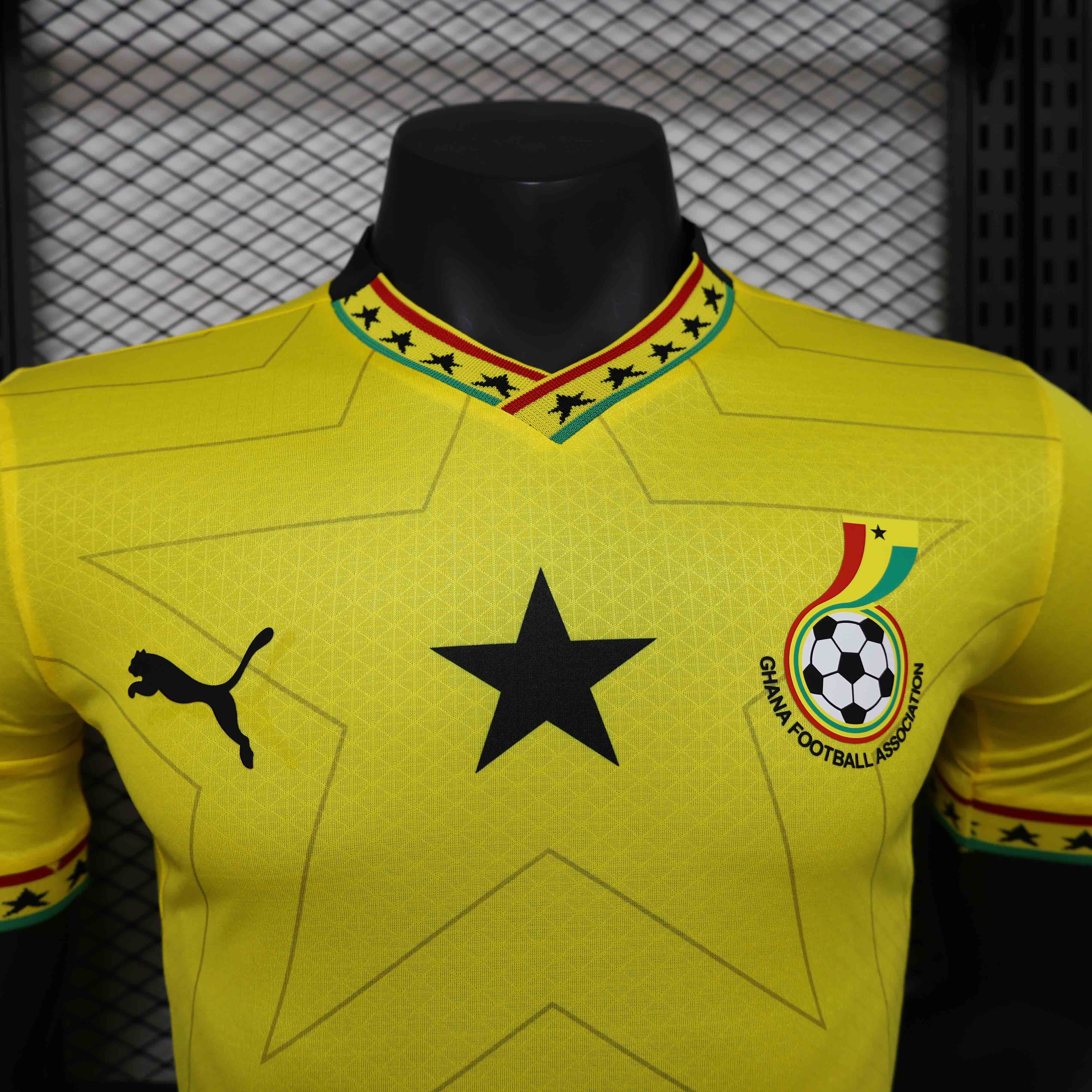 25-26 season Ghana players yellow jersey