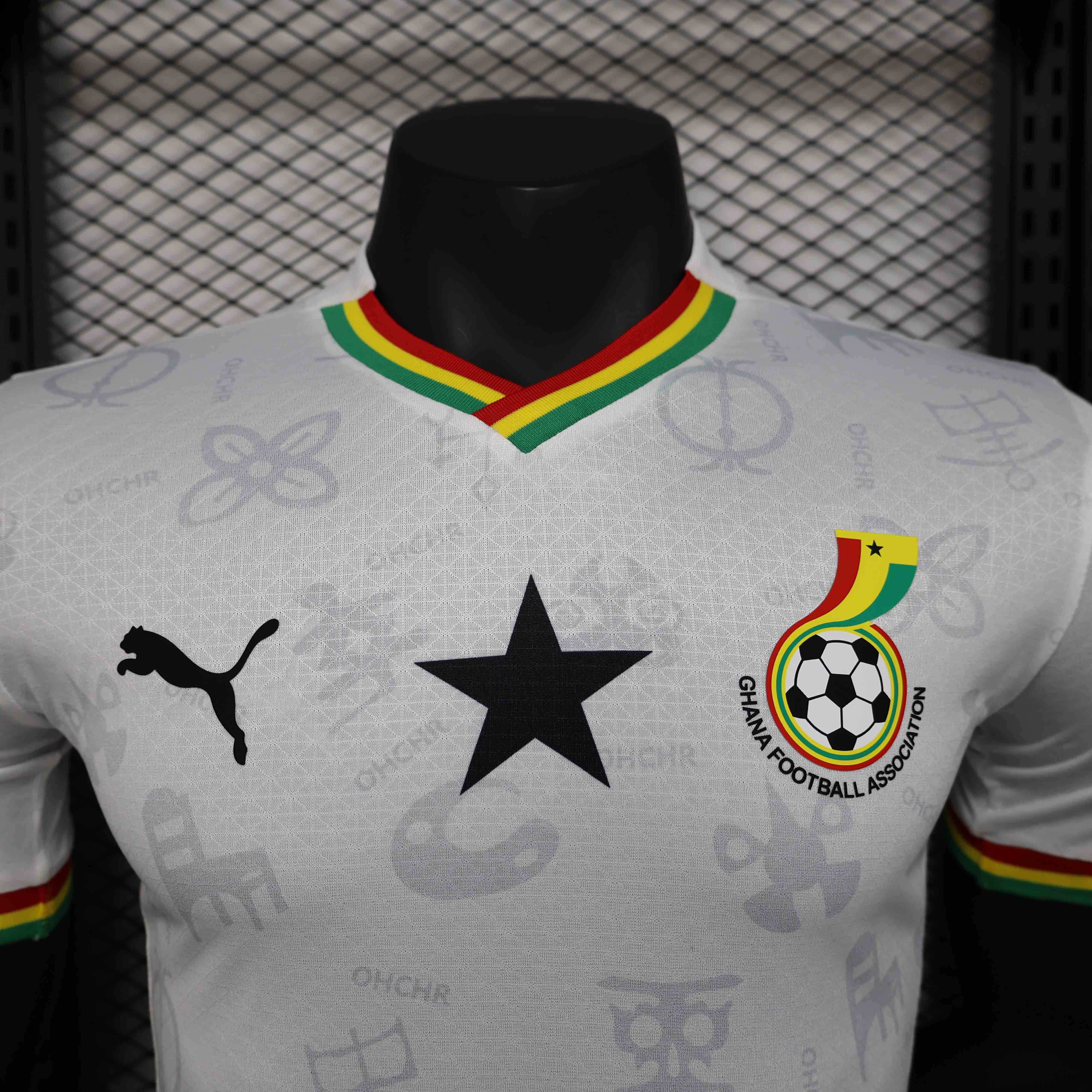 25-26 season Ghana players white jersey