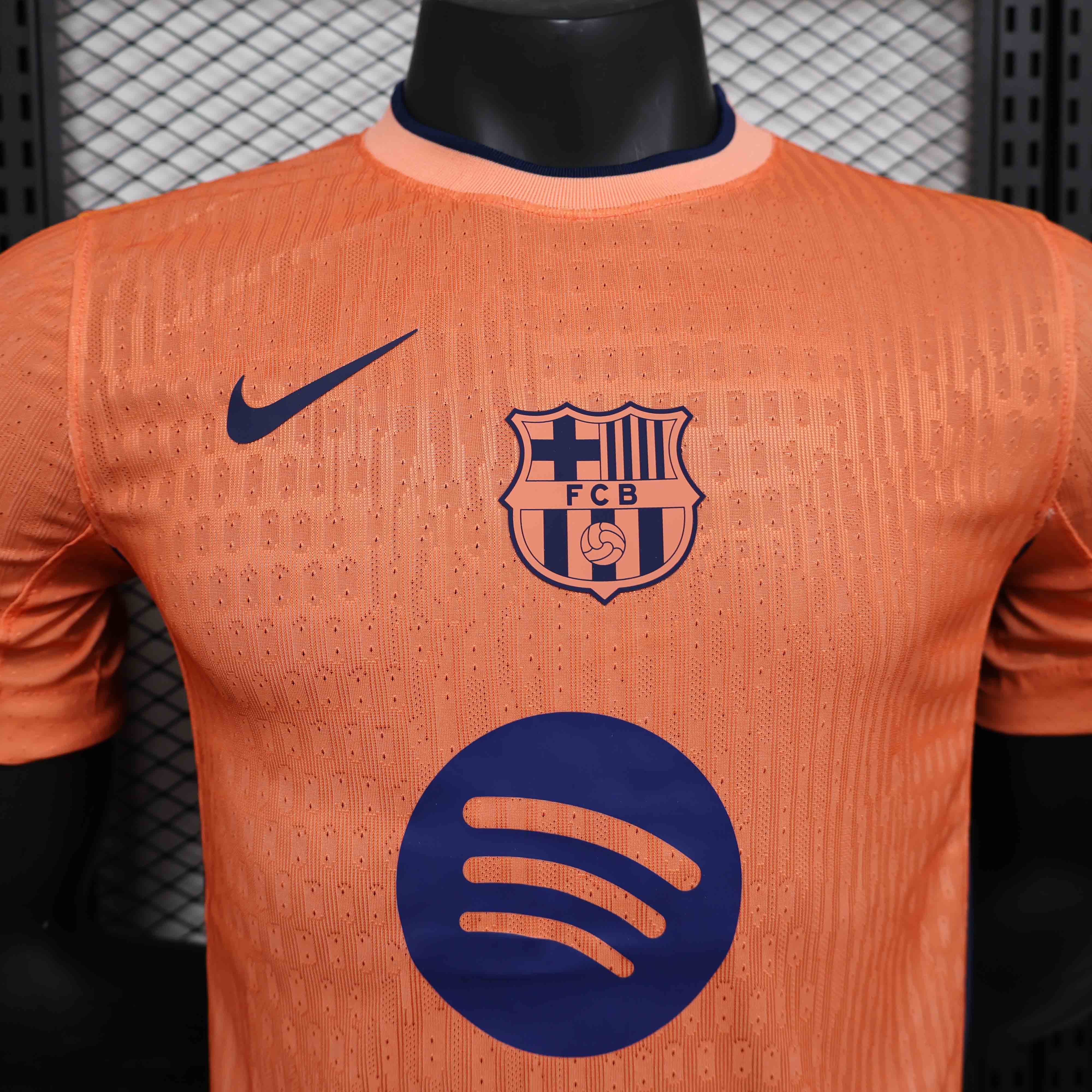 25-26 season Barcelona orange player version jersey