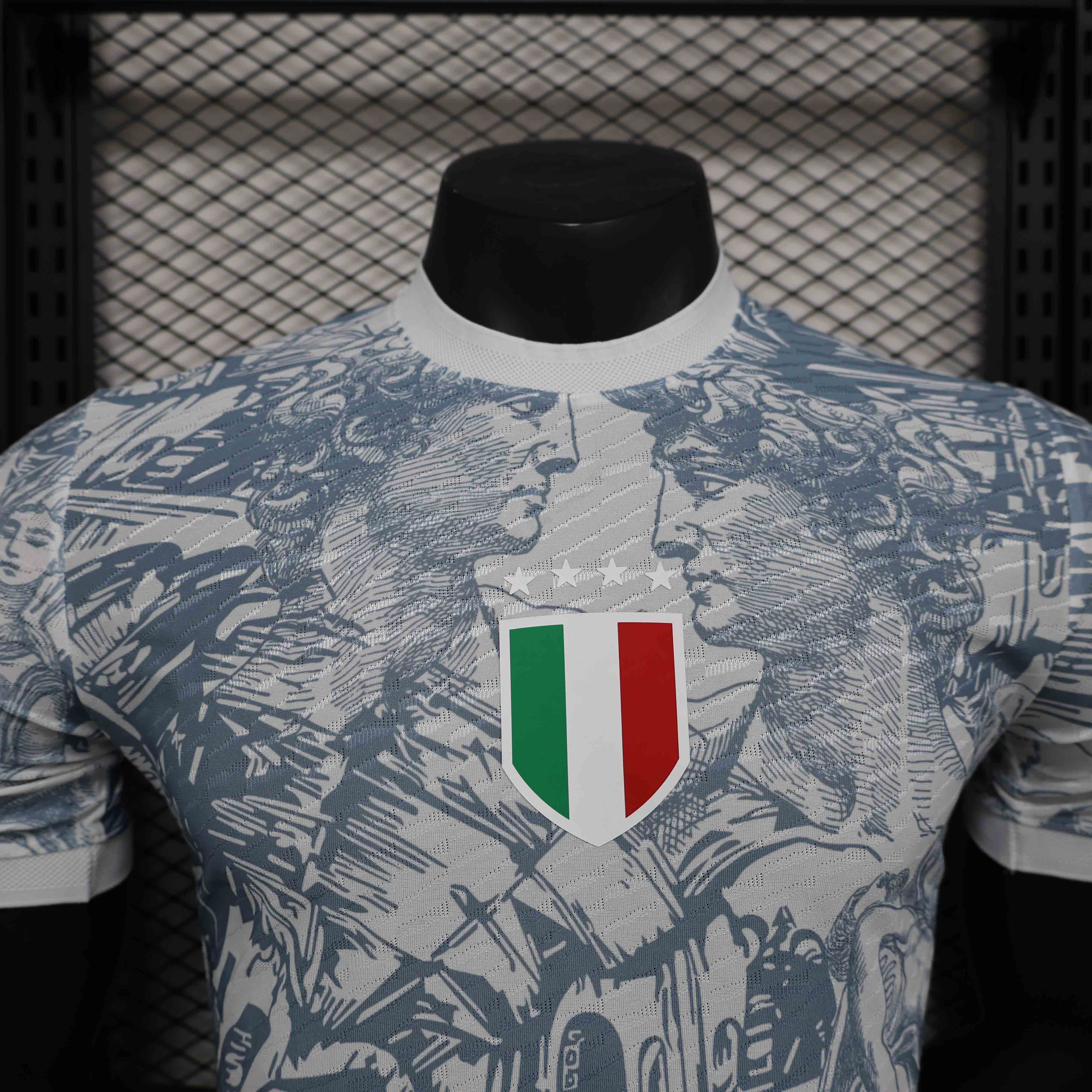 24-25 season player version of the Italian special edition white jersey