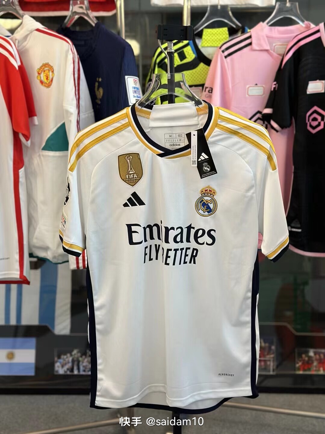 The 23-24 Real Madrid home fan edition jersey