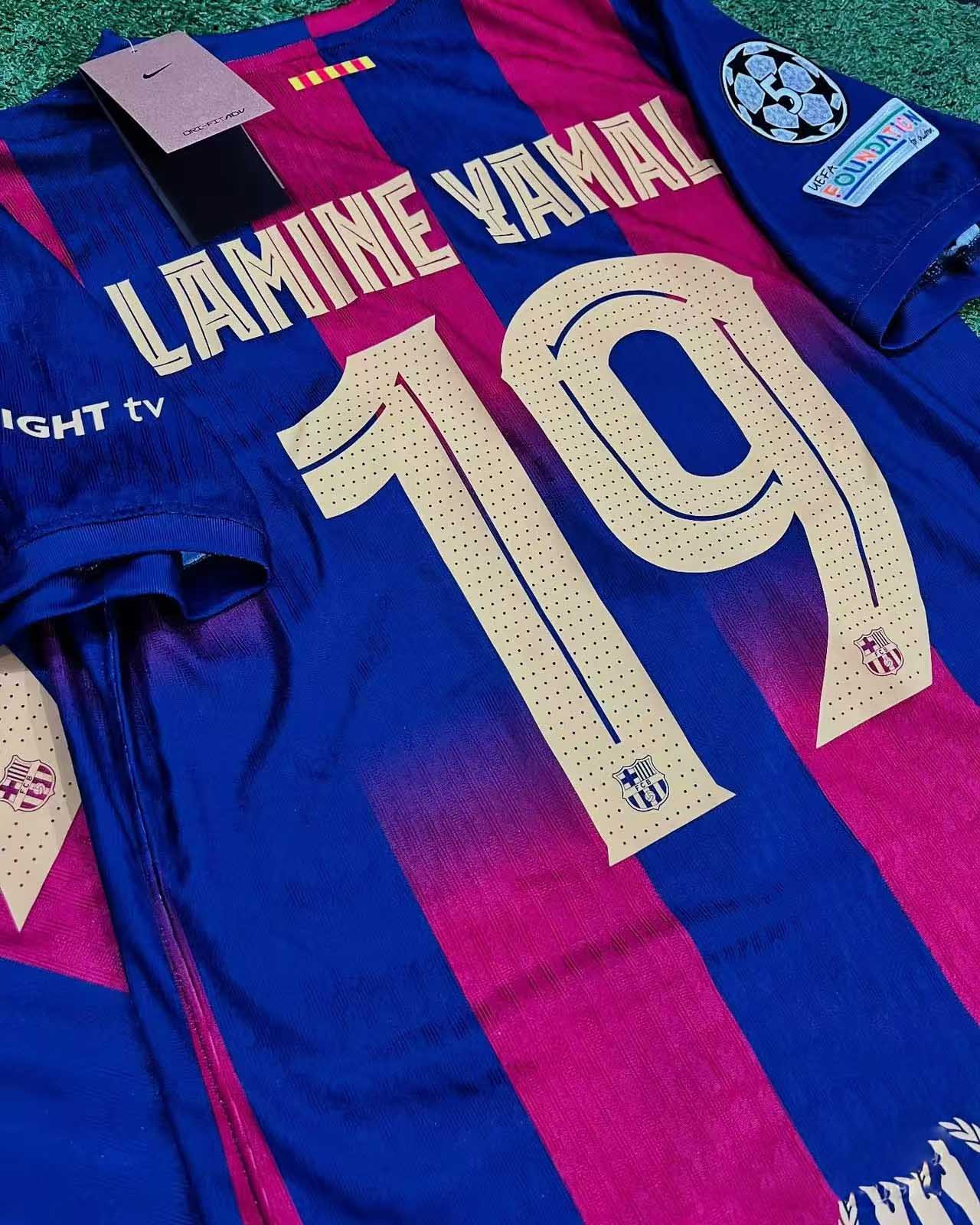 25-26 season Barcelona home jersey Yamal Lewandowski Rafinha
