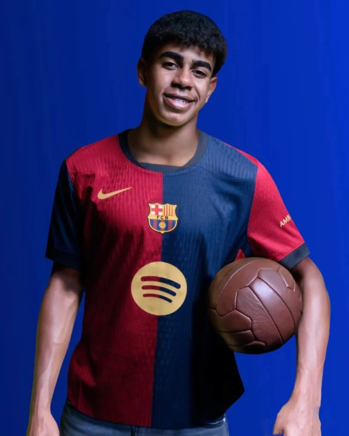 24-25 season Barcelona home jersey Yamal Lewandowski Rafinha