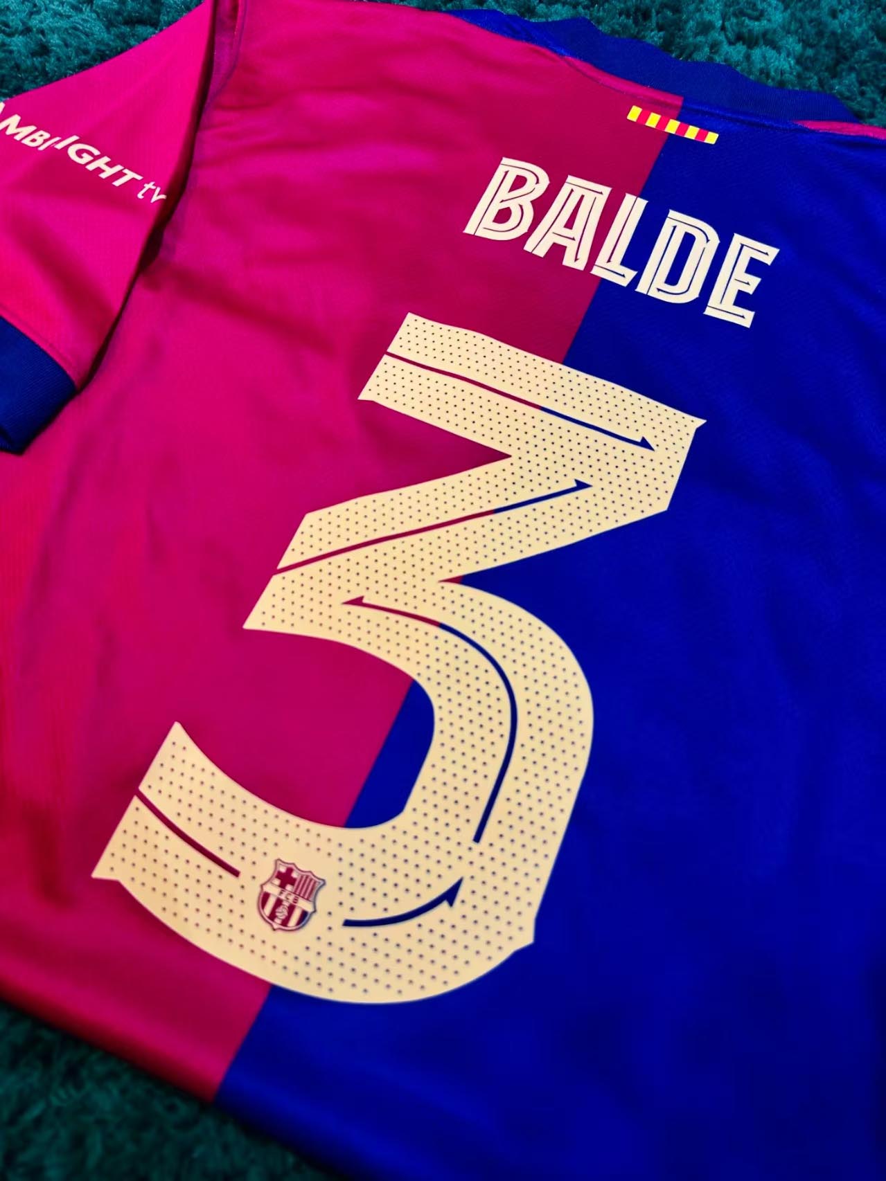 24-25 season Barcelona home jersey Yamal Lewandowski Rafinha