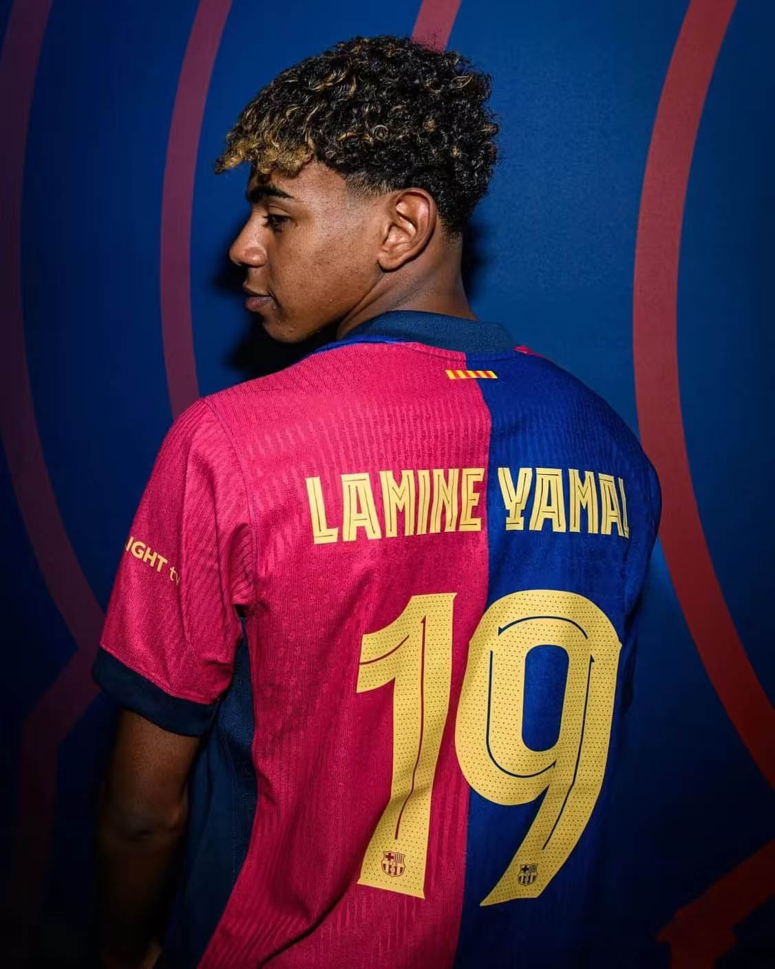 24-25 season Barcelona home jersey Yamal Lewandowski Rafinha