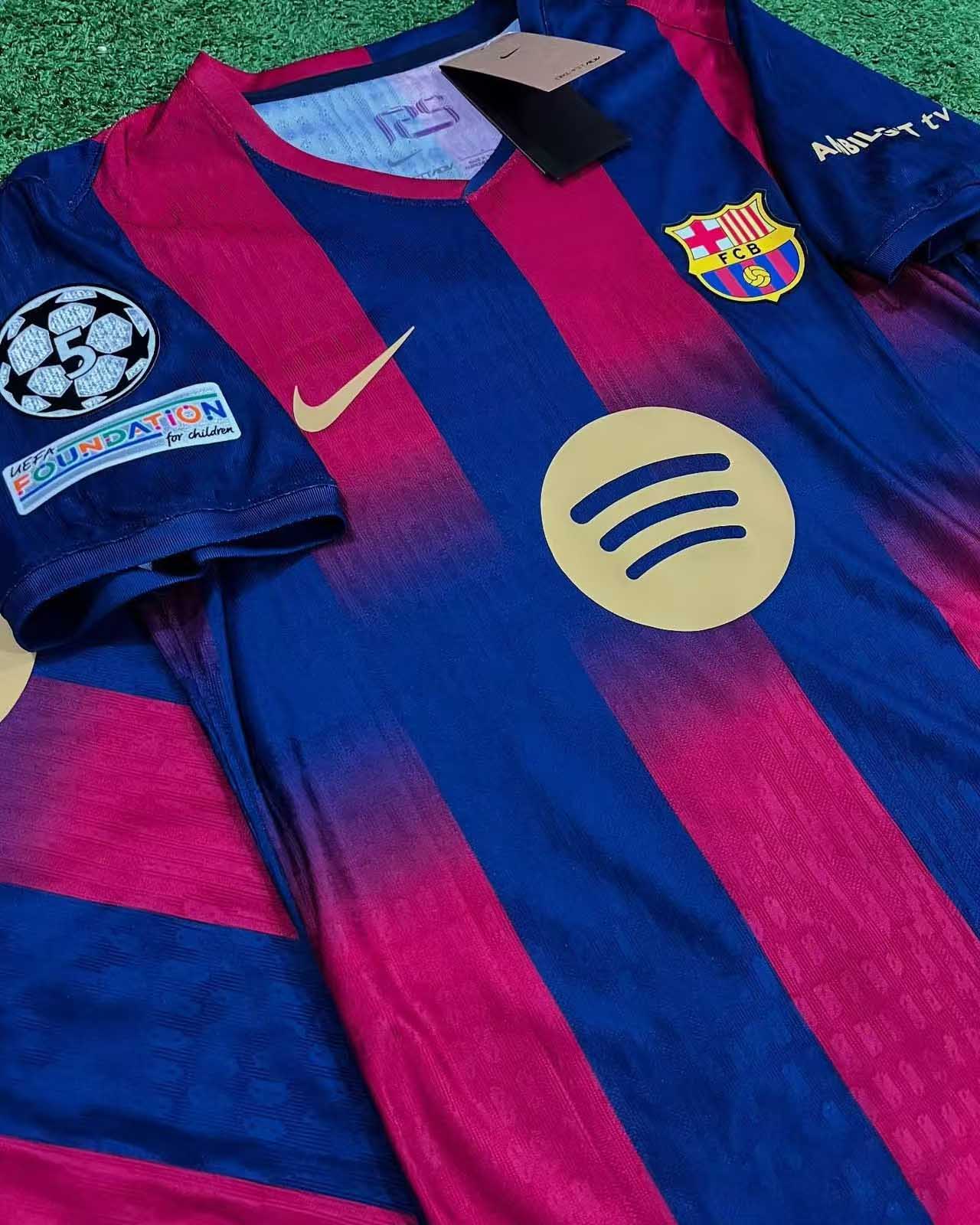 25-26 season Barcelona home jersey Yamal Lewandowski Rafinha