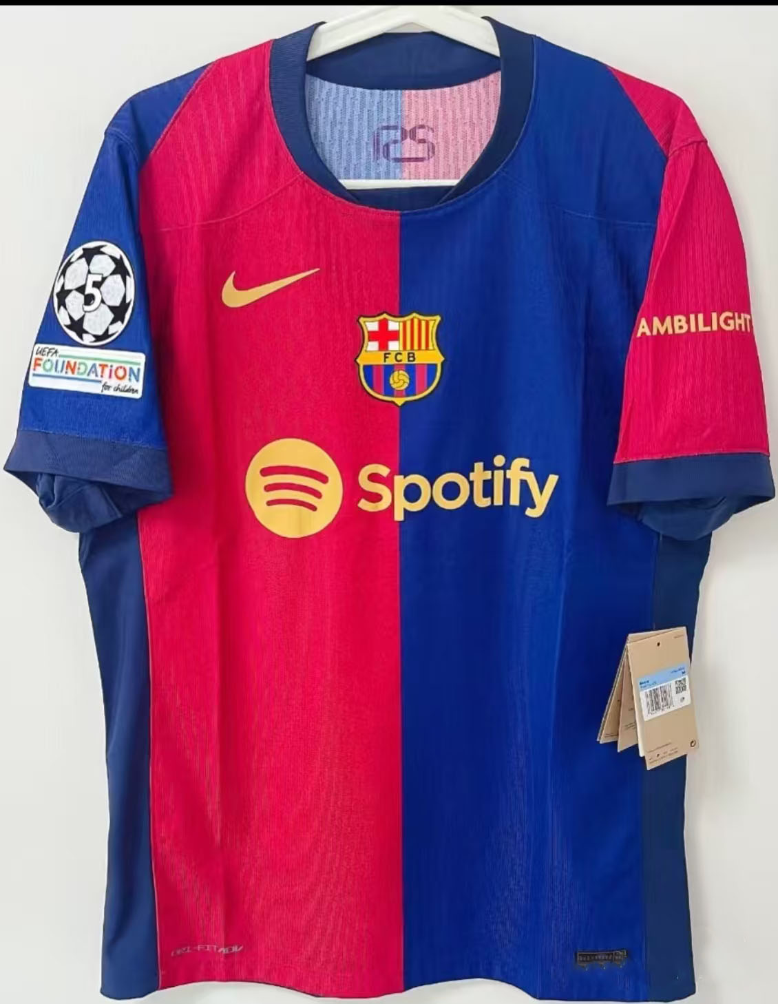 24-25 season Barcelona home jersey Yamal Lewandowski Rafinha