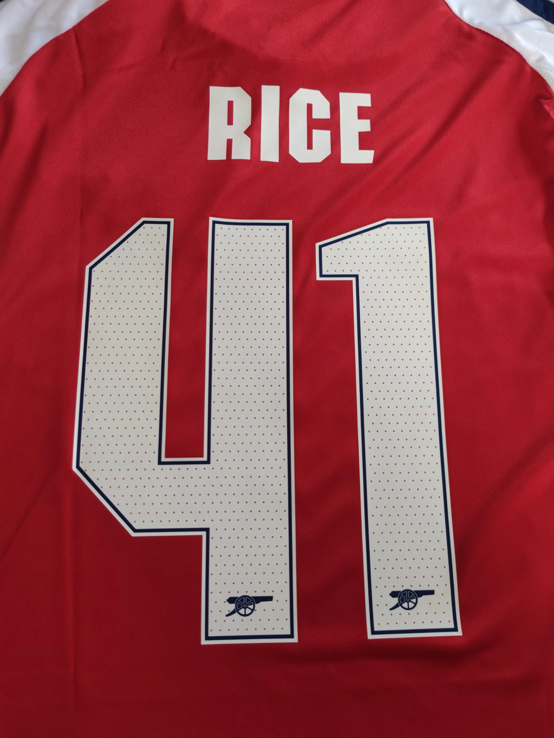 Arsenal home jersey 24-25 season, Kai Havertz, Martin Odegaard, Bukayo Saka