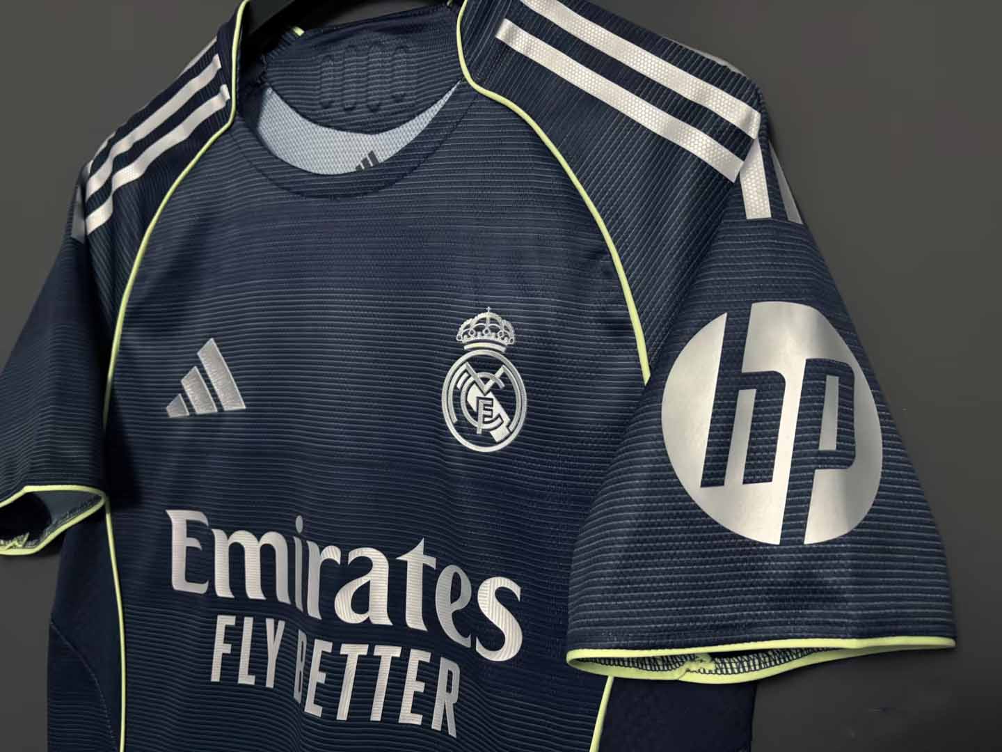 25-26 season Real Madrid away jersey Mbappe Vinicius Bellingham