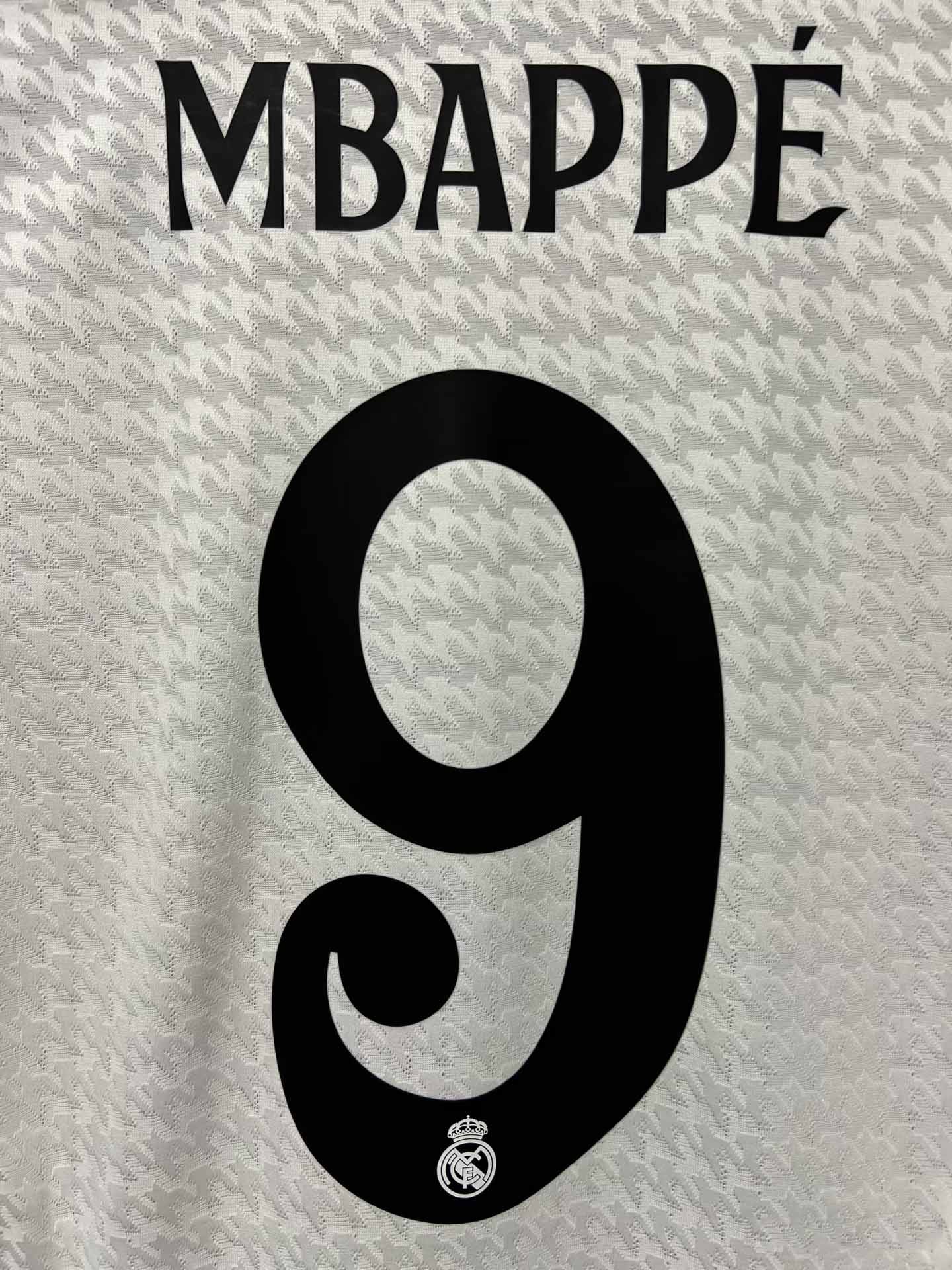 24-25 season Real Madrid home jersey Mbappe Vinicius Bellingham