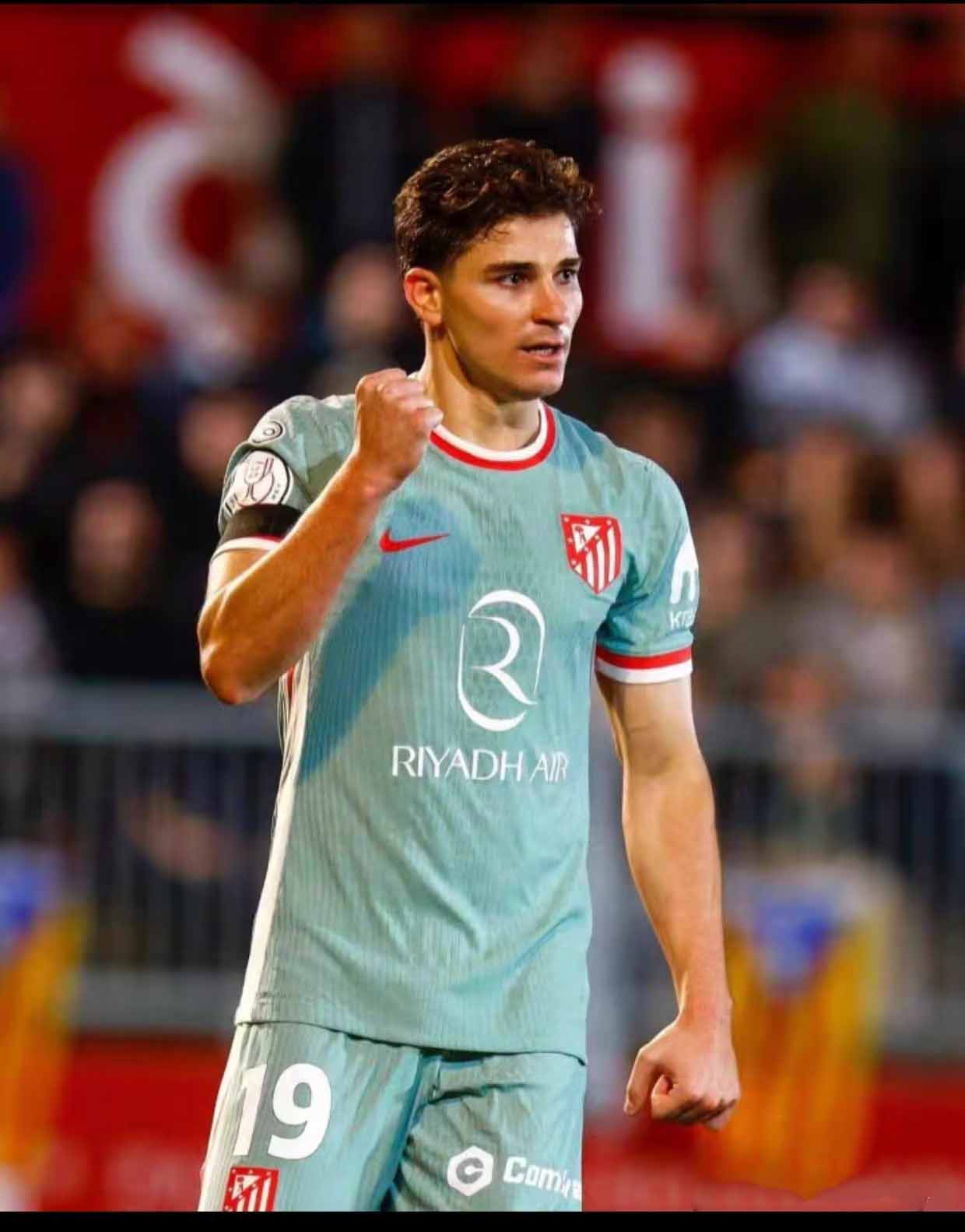 24-25 season Atletico Madrid away jersey Alvarez, Alexander Soros, Griezmann