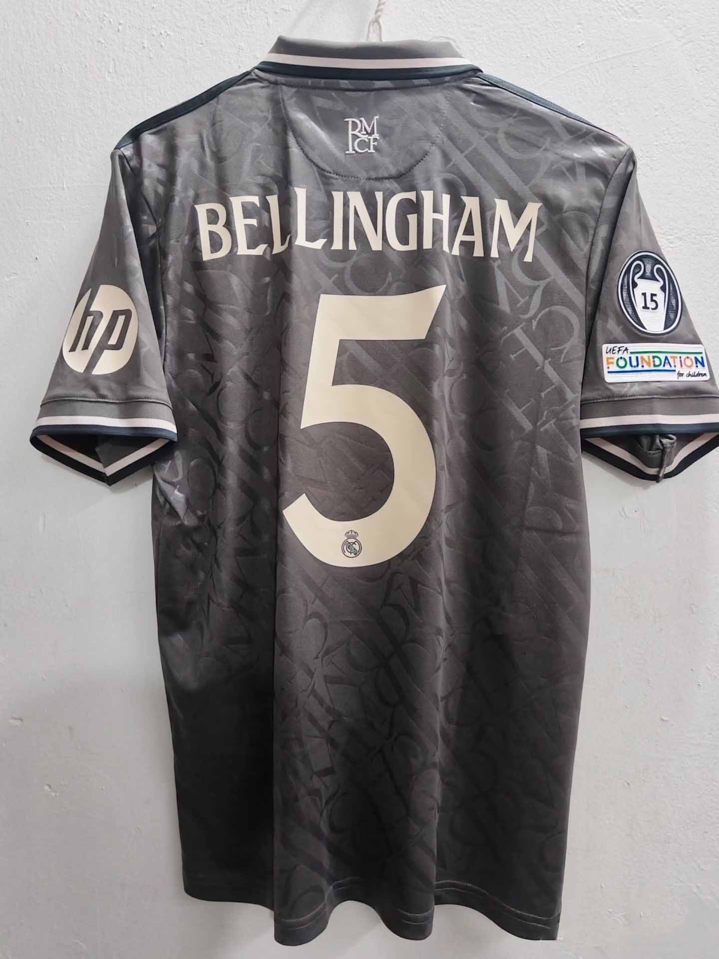24-25 season Real Madrid away jersey Mbappe Vinicius Bellingham