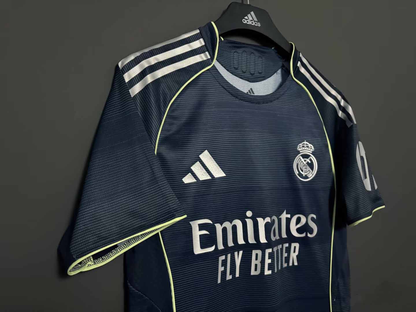 25-26 season Real Madrid away jersey Mbappe Vinicius Bellingham
