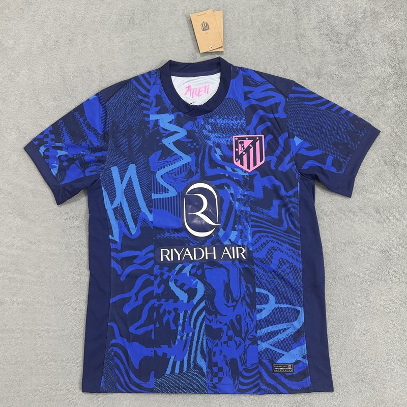 24-25 season Atletico Madrid away jersey Alvarez, Alexander Soros, Griezmann
