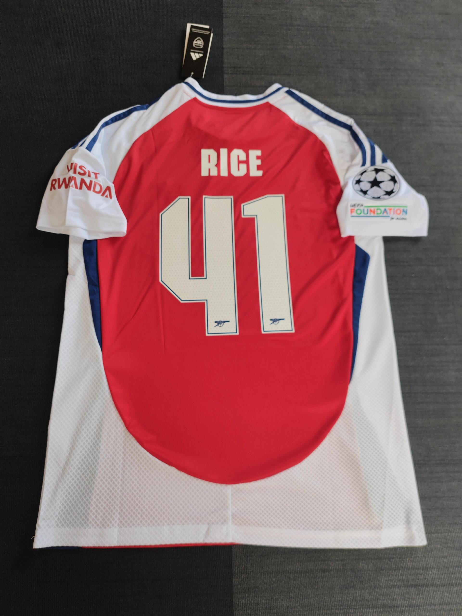 Arsenal home jersey 24-25 season, Kai Havertz, Martin Odegaard, Bukayo Saka