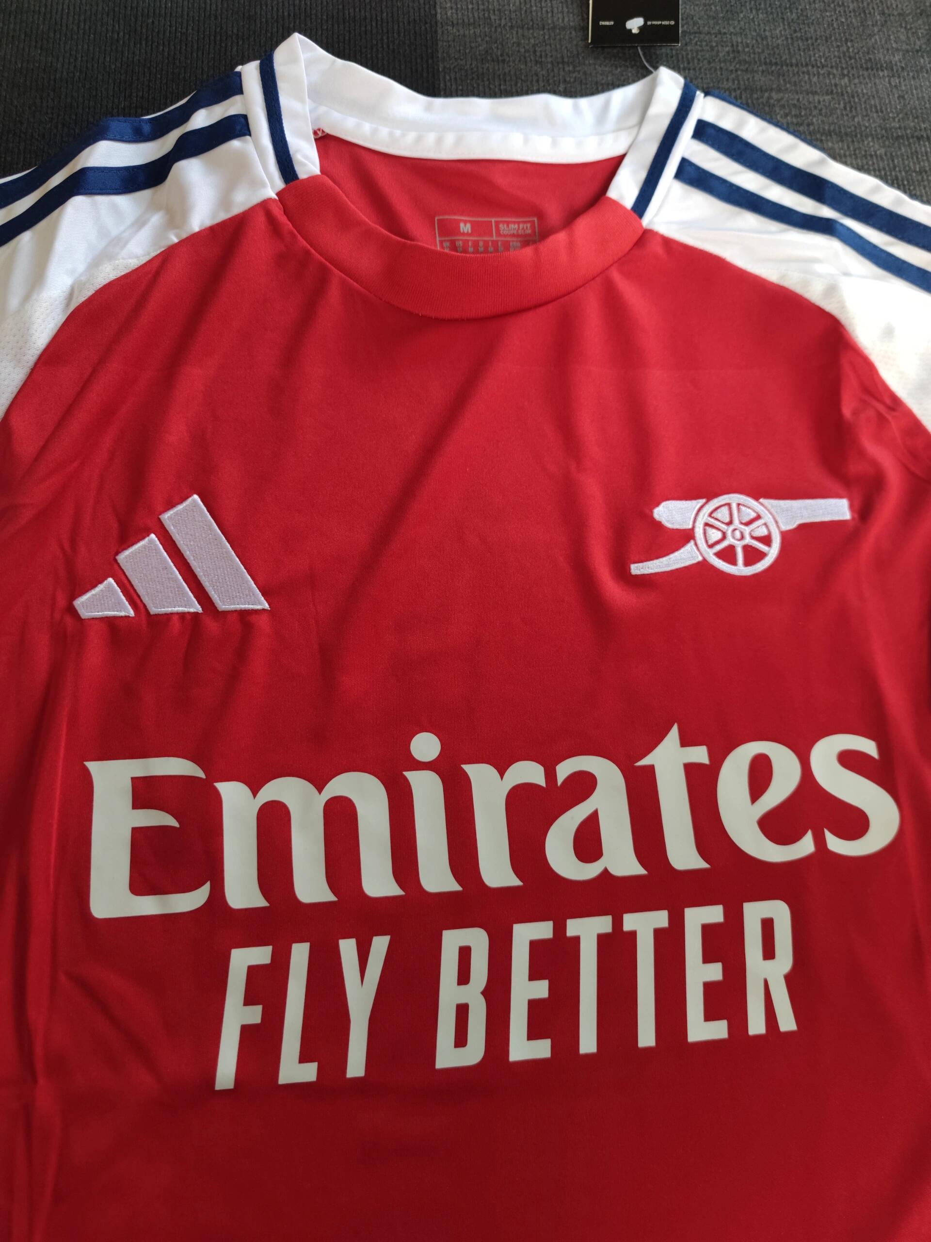 Arsenal home jersey 24-25 season, Kai Havertz, Martin Odegaard, Bukayo Saka