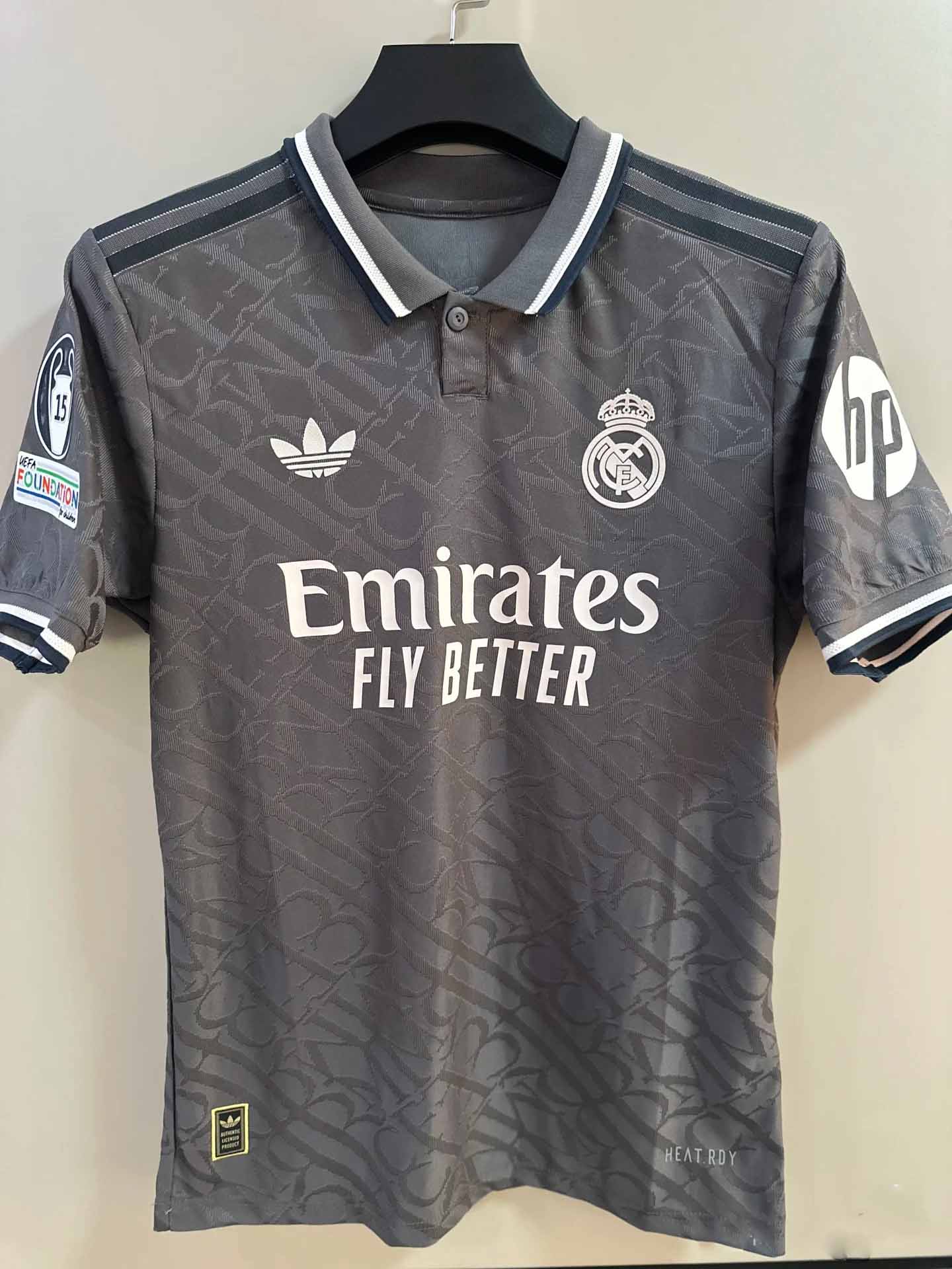 24-25 season Real Madrid away jersey Mbappe Vinicius Bellingham