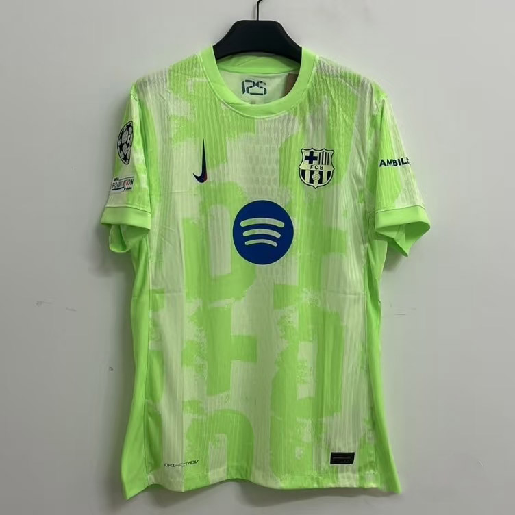 24-25 season Barcelona second away jersey Lewandowski, Yamaru and Rafinha