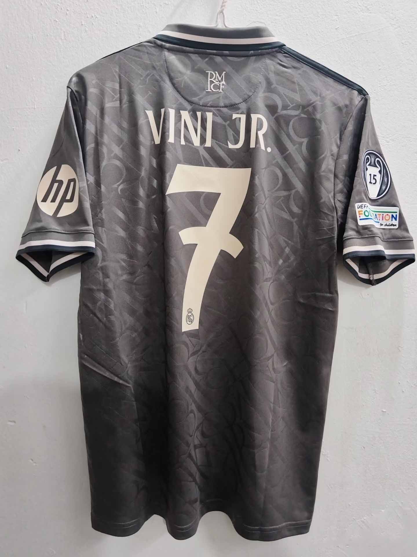 24-25 season Real Madrid away jersey Mbappe Vinicius Bellingham