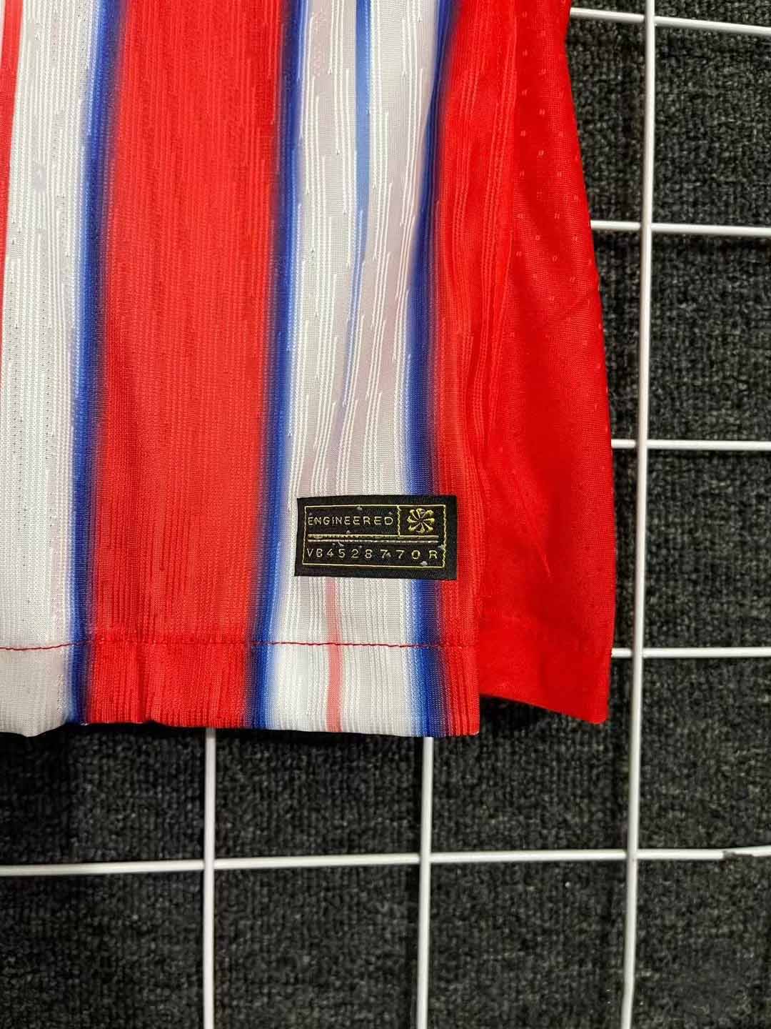 24-25 season Atletico Madrid home jersey Alvarez, Alexander Soros, Griezmann