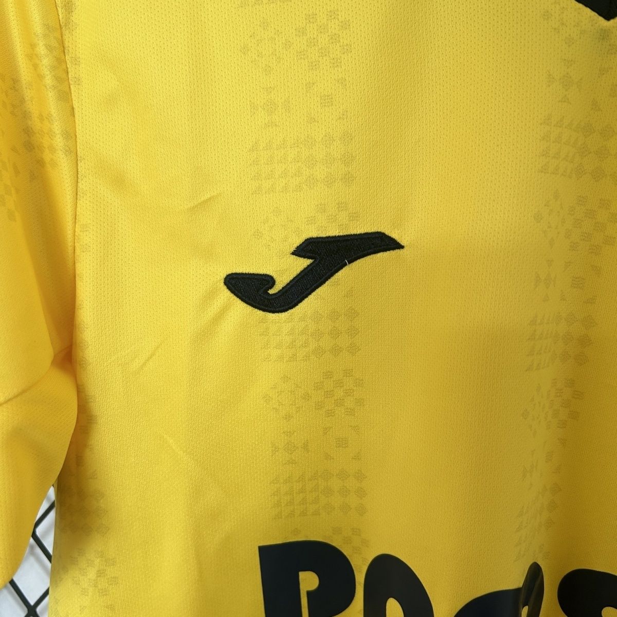 24-25 season Villarreal home jersey Ayoze Perez, Tierno Bari, Baena