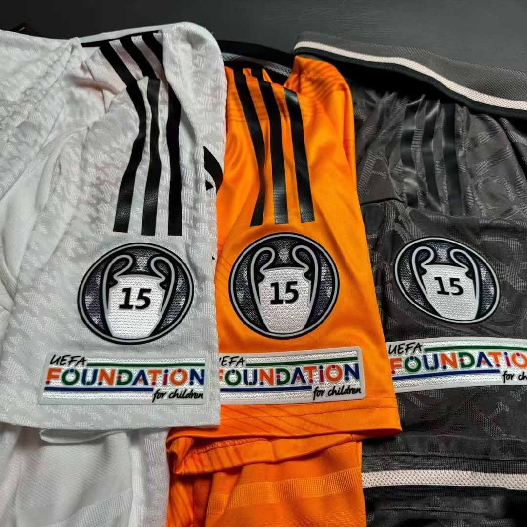 24-25 season Real Madrid away jersey Mbappe Vinicius Bellingham