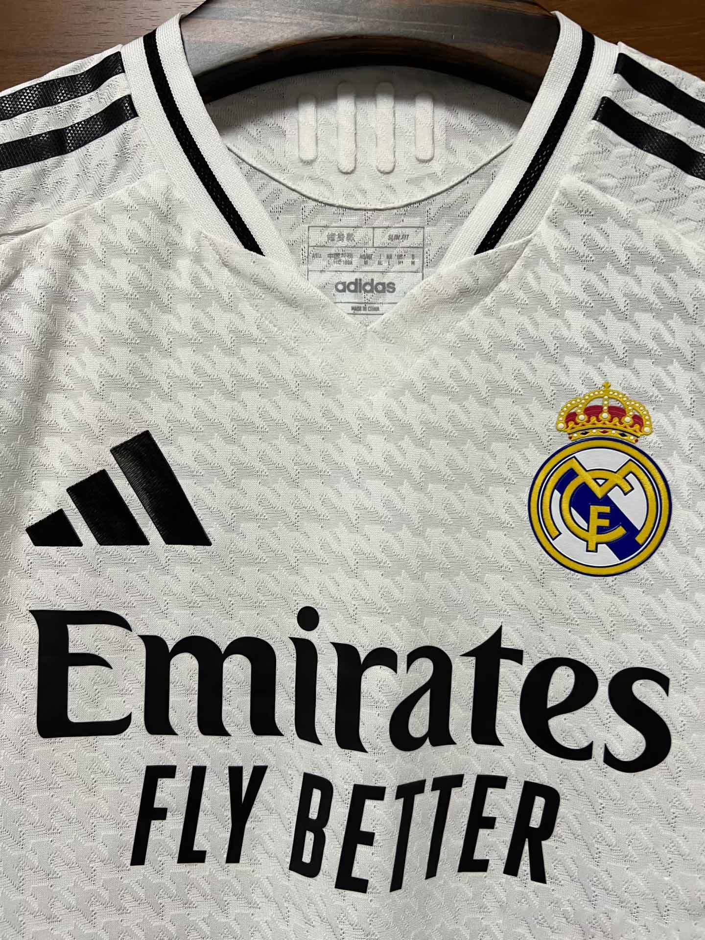 24-25 season Real Madrid home jersey Mbappe Vinicius Bellingham